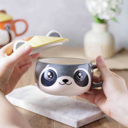 Zdjęcie produktu Kubek Szop Kawaii z pokrywką dla fanów anime