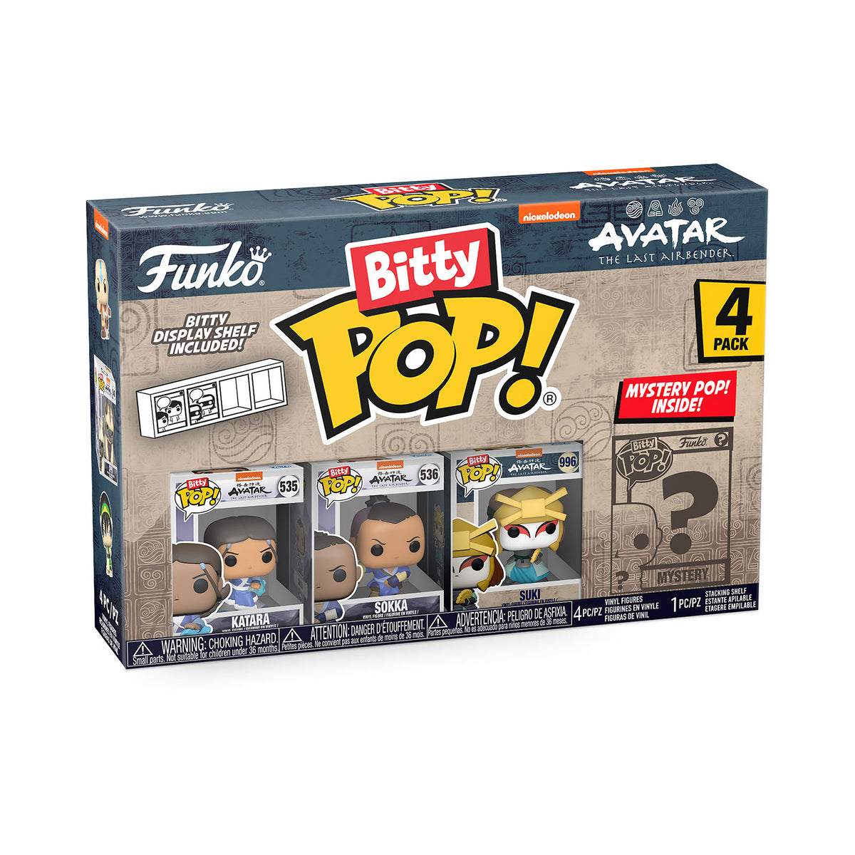 Zdjęcie produktu Avatar: Legenda Aanga - Zestaw figurek Funko Bitty Pop 4 sztuki Seria 4