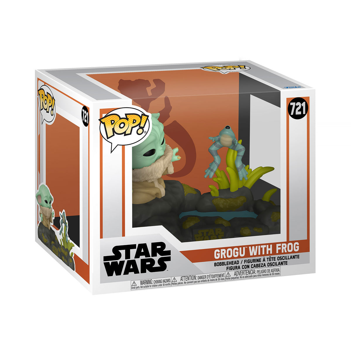 Zdjęcie produktu Grogu z żabą Funko Pop Figurka - Star Wars The Mandalorian