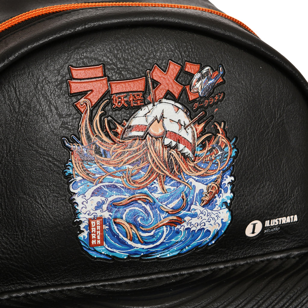 Product image Ilustrata - Dark Ramen Backpack with Pom Pom Pendant black