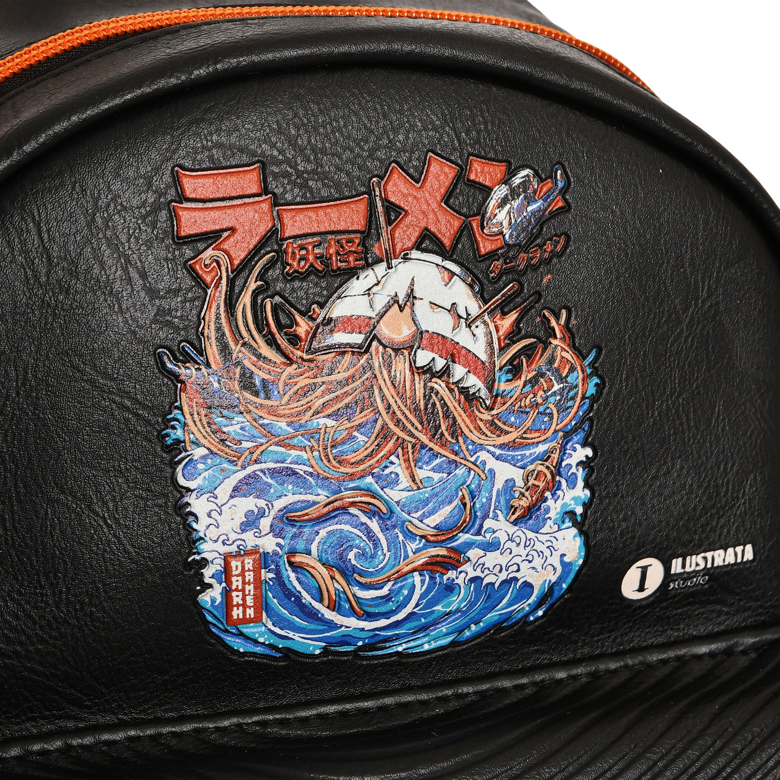 Product image Ilustrata - Dark Ramen Backpack with Pom Pom Pendant black