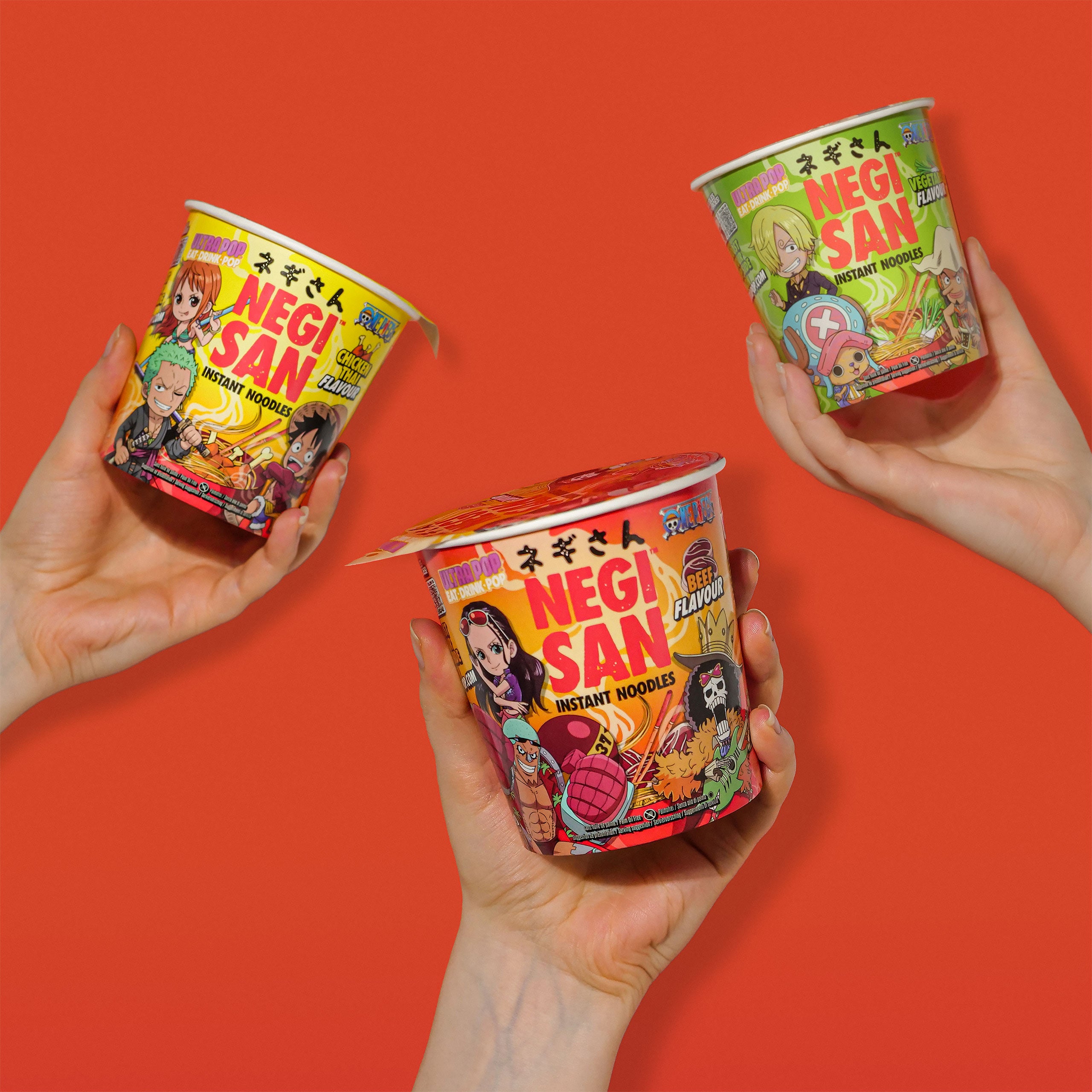 Zdjęcie produktu One Piece Ramen - Luffy, Zoro i Nami Kurczak Thai Zupka Błyskawiczna
