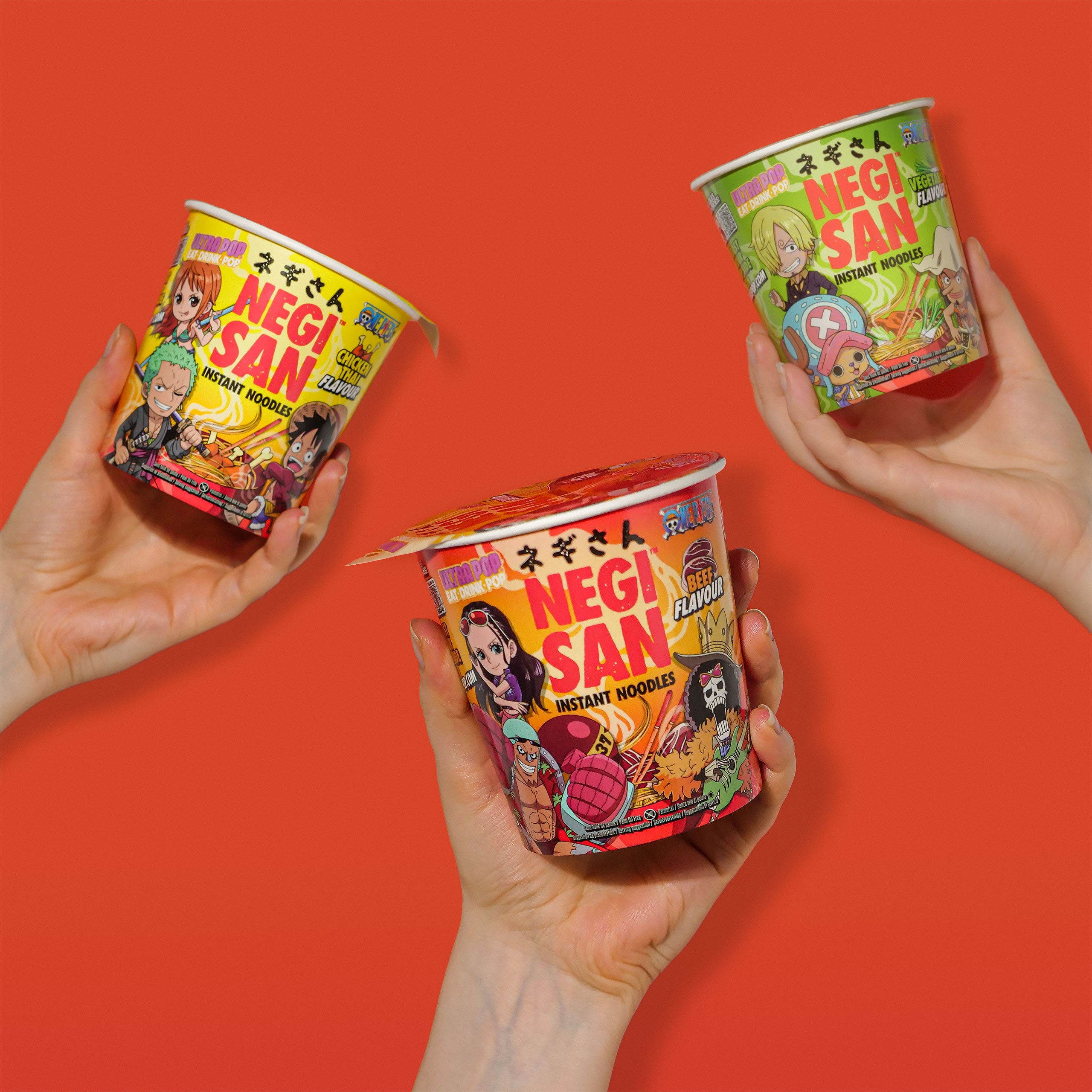 Zdjęcie produktu One Piece Ramen - Robin, Franky i Brook Wołowina Instant-Noodles