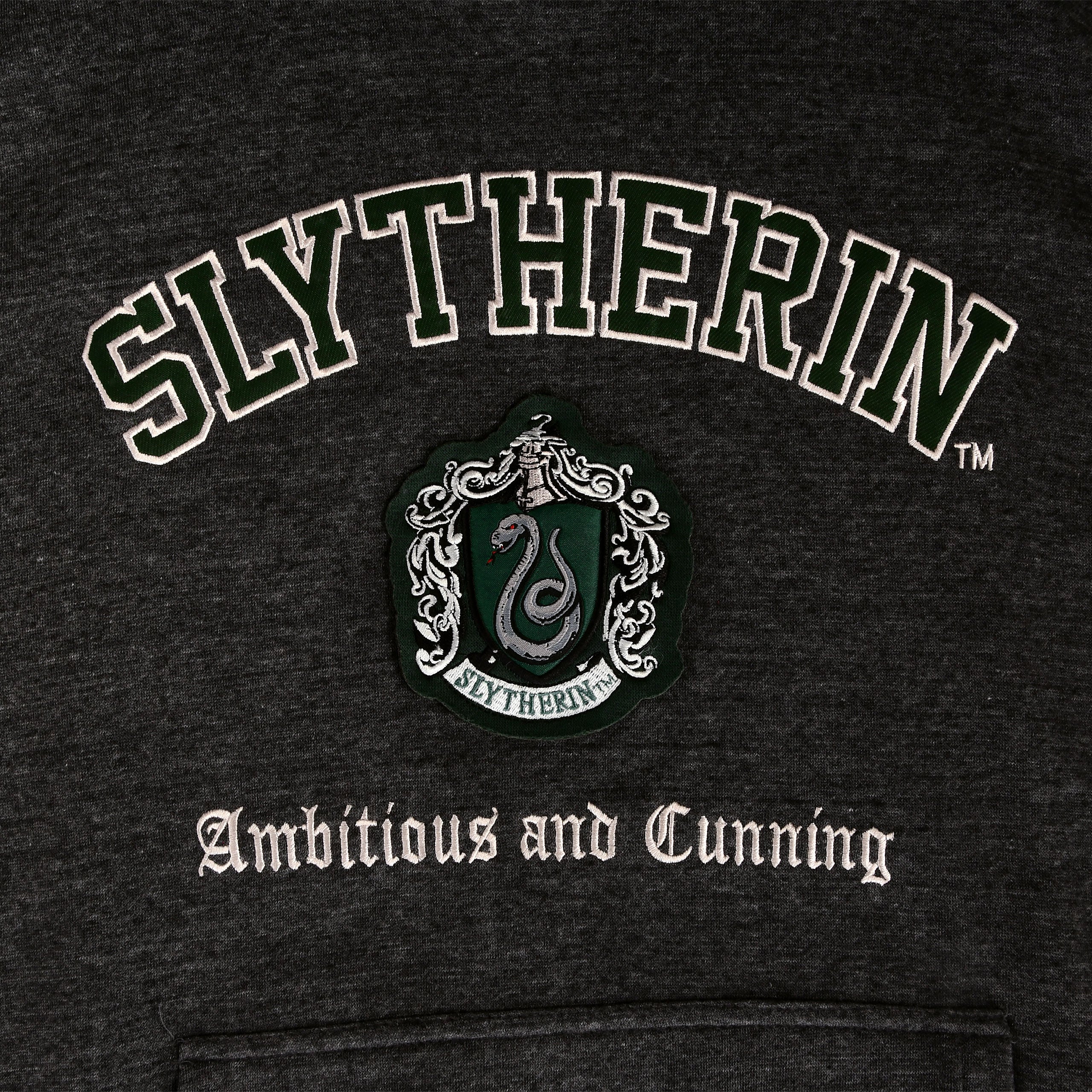 Zdjęcie produktu Harry Potter - Slytherin Herb Premium Bluza z Kapturem Szara