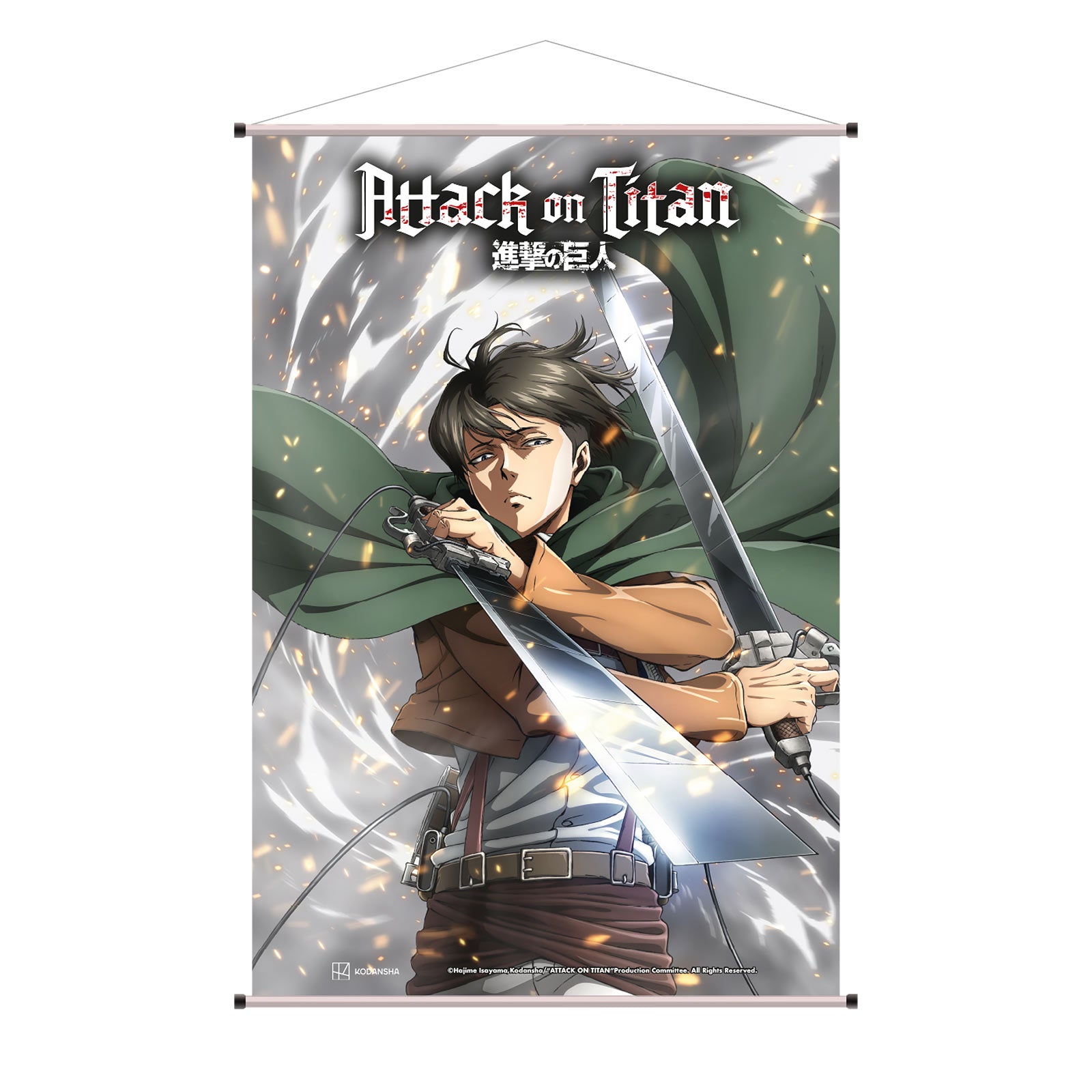 Zdjęcie produktu Attack on Titan - Levi Ackermann Wall Scroll
