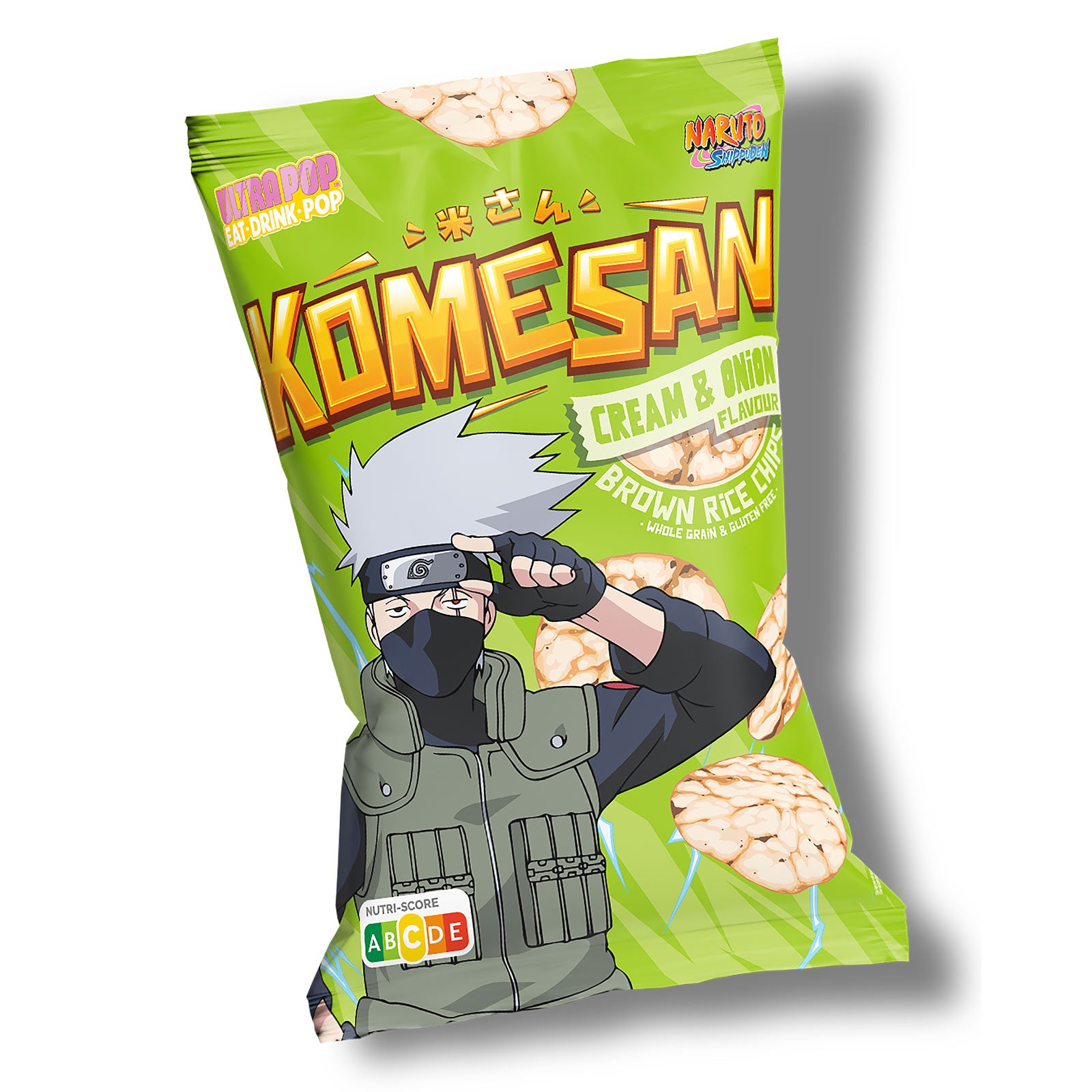 Zdjęcie produktu Naruto Shippuden - Kakashi Chipsy z Pełnoziarnistego Ryżu Puffowanego Śmietana i Cebula