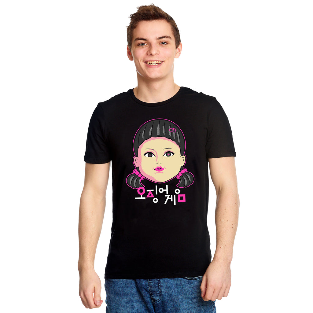Zdjęcie produktu Squid Game - Koszulka Young-Hee Doll czarna