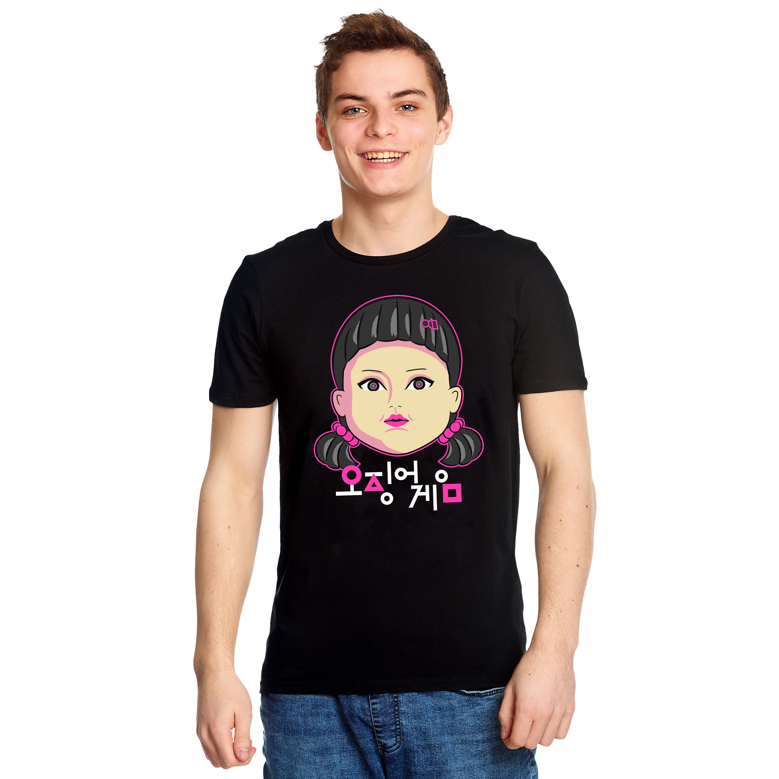 Zdjęcie produktu Squid Game - Koszulka Young-Hee Doll czarna