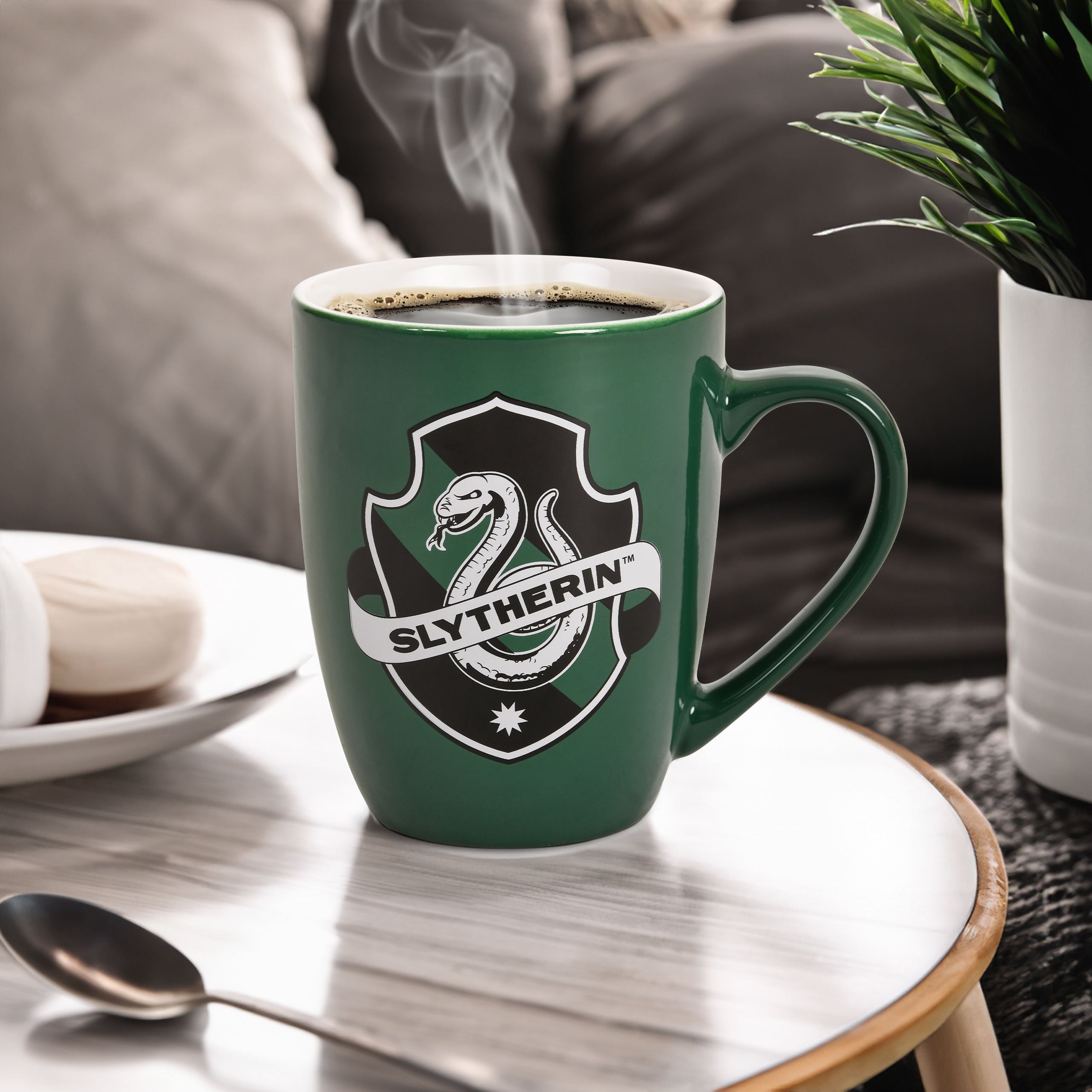 Zdjęcie produktu Kubek z logo Slytherin zielony - Harry Potter