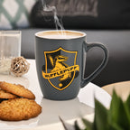 Zdjęcie produktu Kubek z logo Hufflepuff szary - Harry Potter