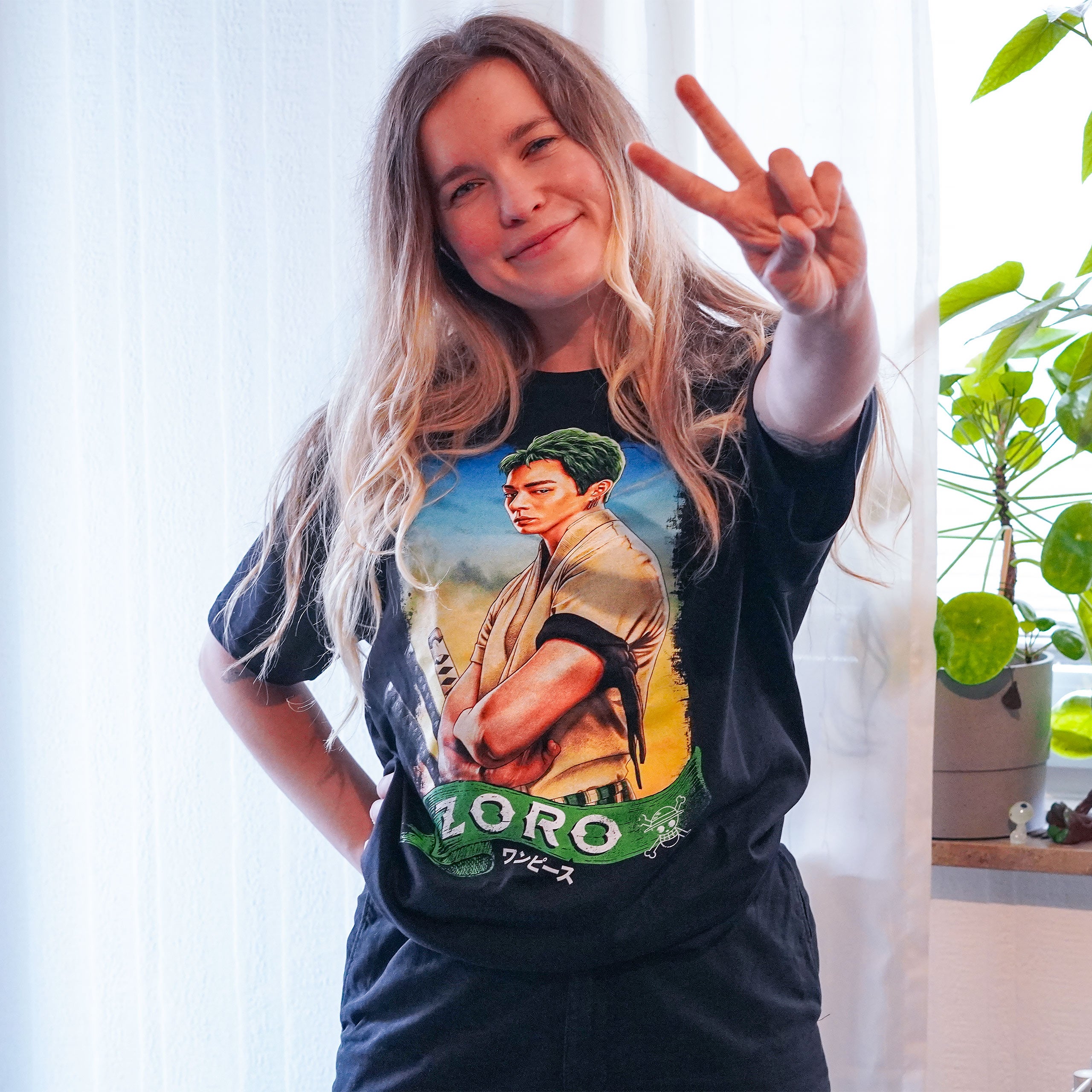 Zdjęcie produktu Zoro T-Shirt czarne - One Piece