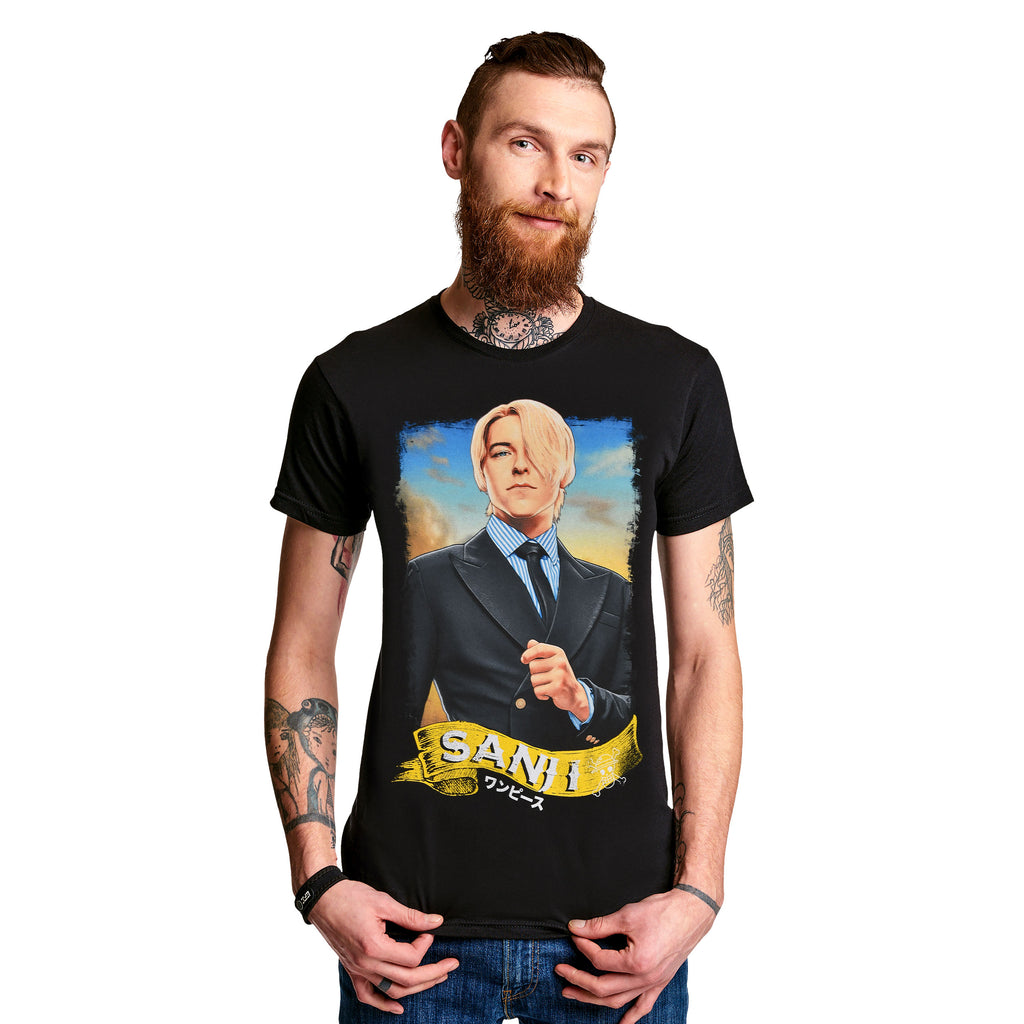 Zdjęcie produktu Sanji T-Shirt czarne - One Piece