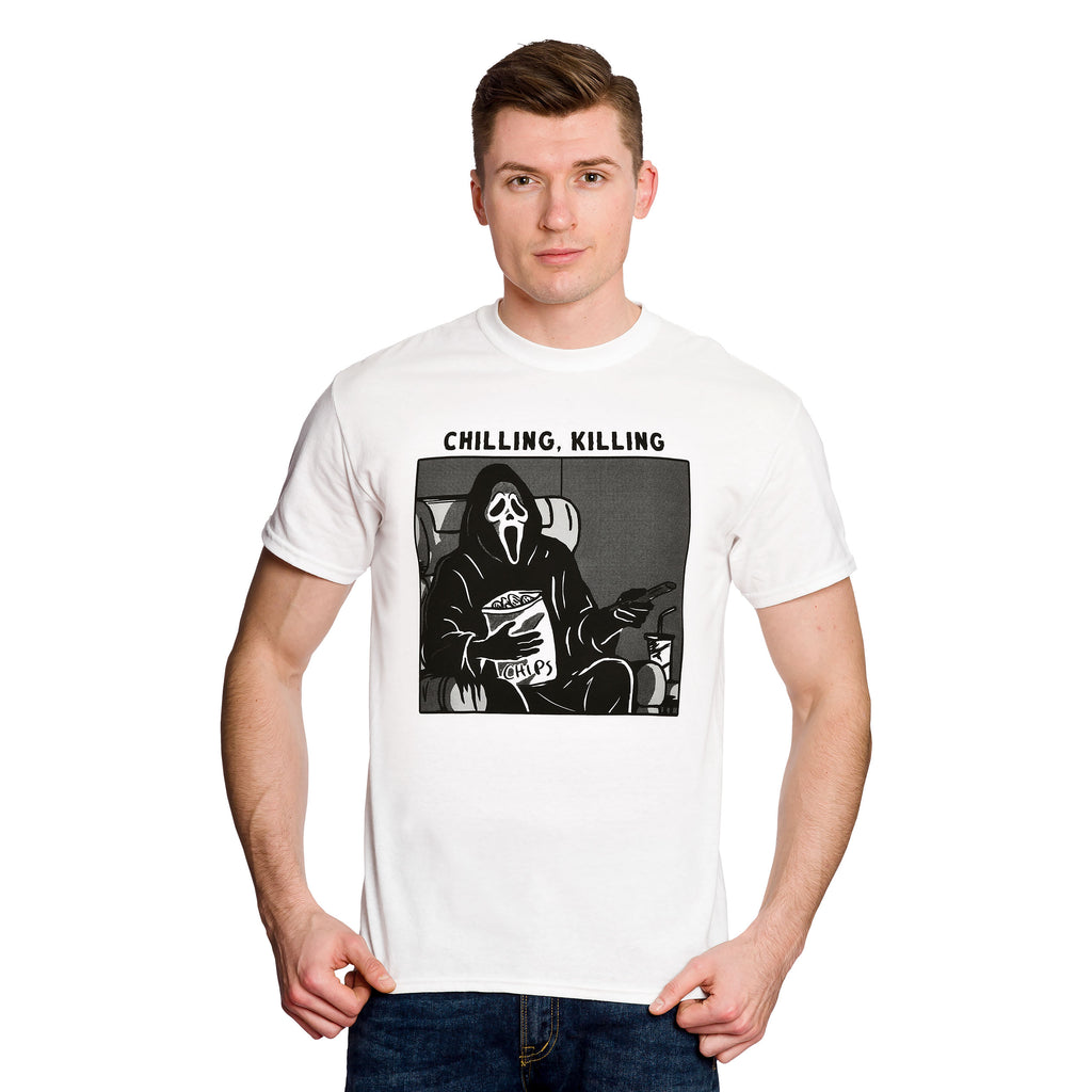 Zdjęcie produktu Ghost Face - Chilling, Killing T-Shirt biały