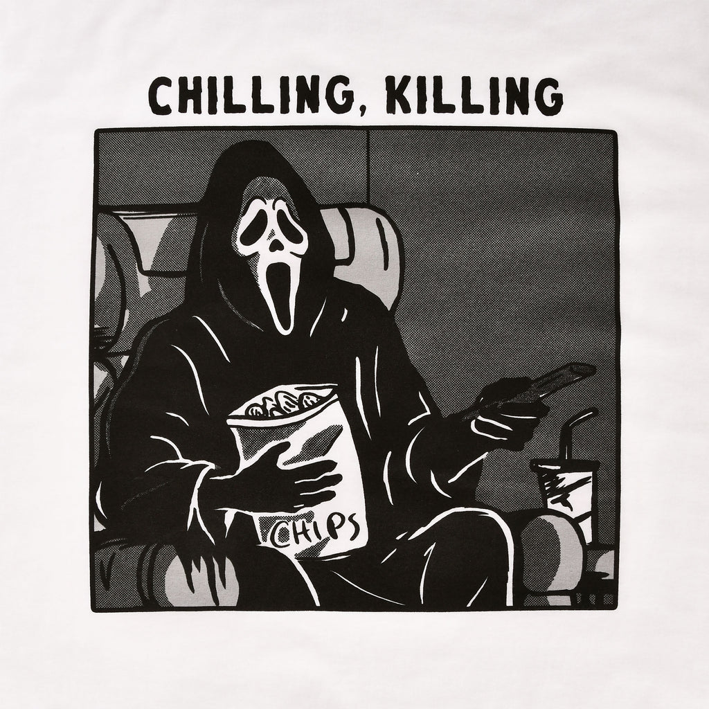Zdjęcie produktu Ghost Face - Chilling, Killing T-Shirt biały