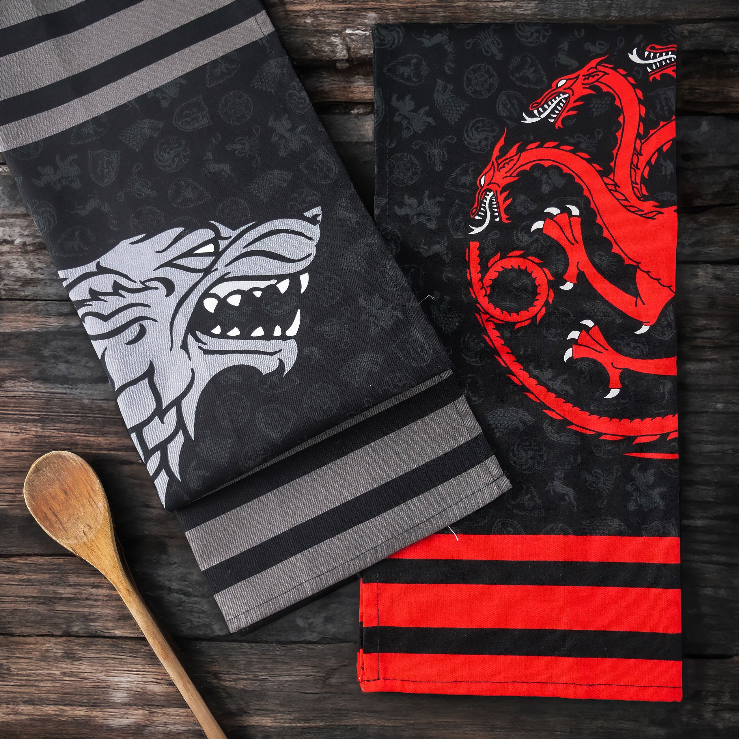 Zdjęcie produktu Zestaw ściereczek Stark i Targaryen - Gra o Tron