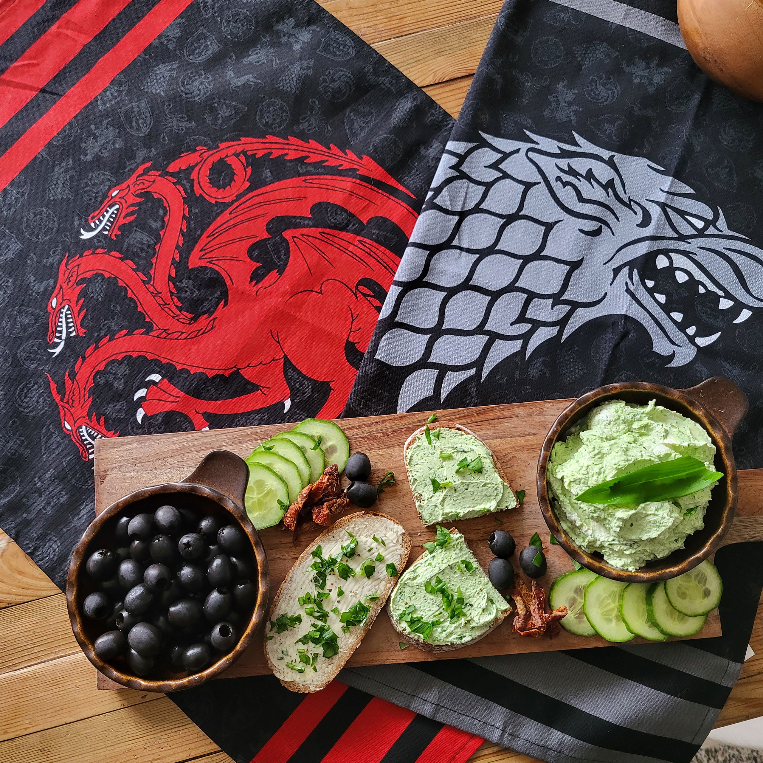 Zdjęcie produktu Zestaw ściereczek Stark i Targaryen - Gra o Tron