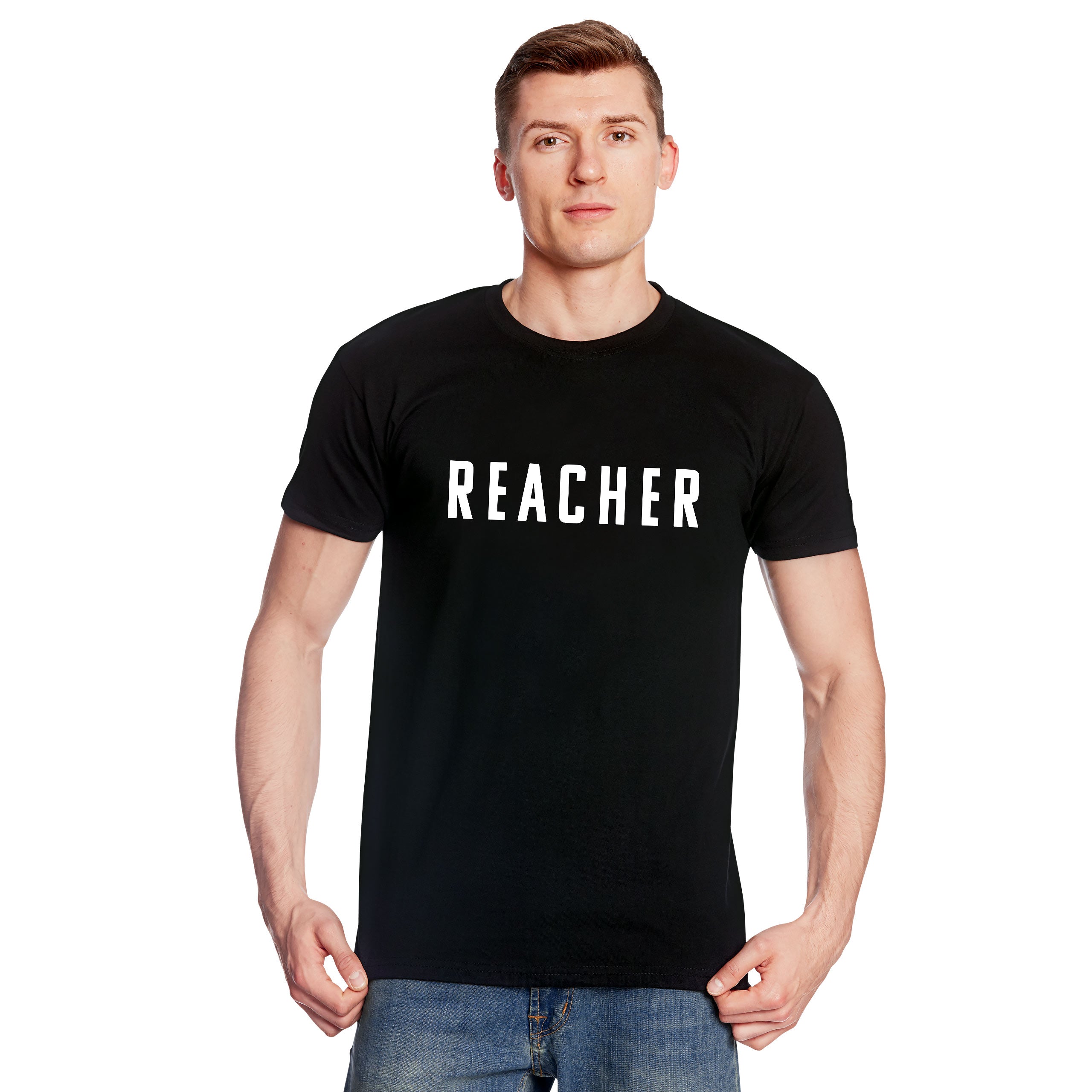 Zdjęcie produktu Koszulka z logo dla fanów Jacka Reachera czarna