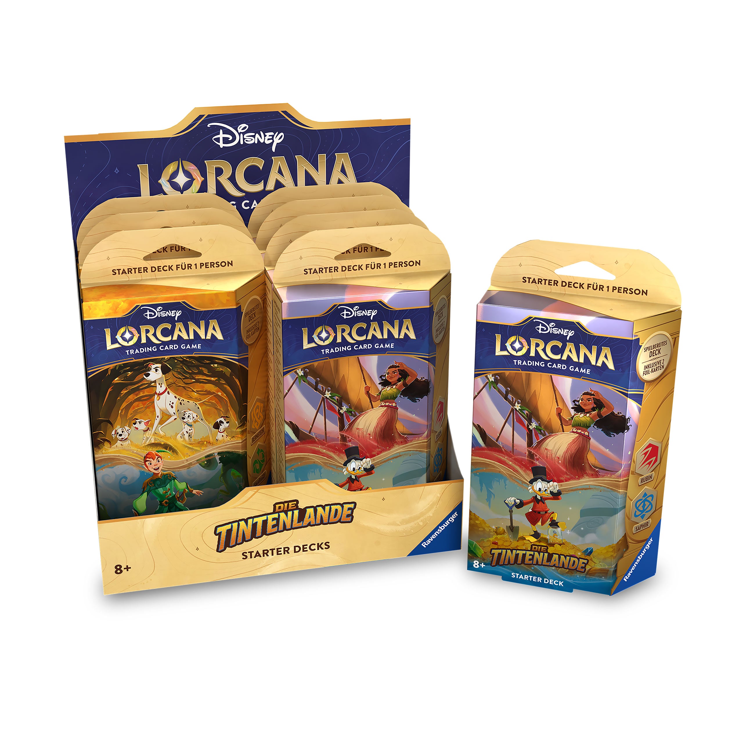 Zdjęcie produktu Disney Lorcana Starterset Display - Die Tintenlande Trading Card Game