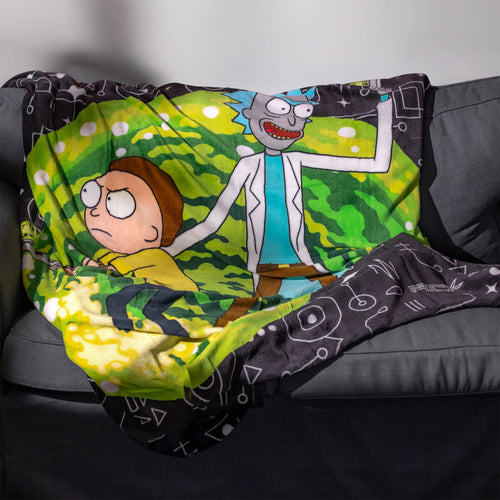 Zdjęcie produktu Rick and Morty - Portal Koc Polarowy