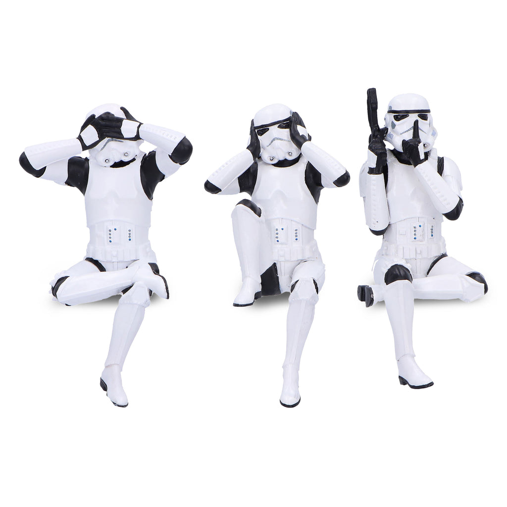 Zdjęcie produktu Oryginalny zestaw figurek Stormtrooper Nie Widzę, Nie Słyszę, Nie Mówię siedzący