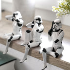 Zdjęcie produktu Oryginalny zestaw figurek Stormtrooper Nie Widzę, Nie Słyszę, Nie Mówię siedzący