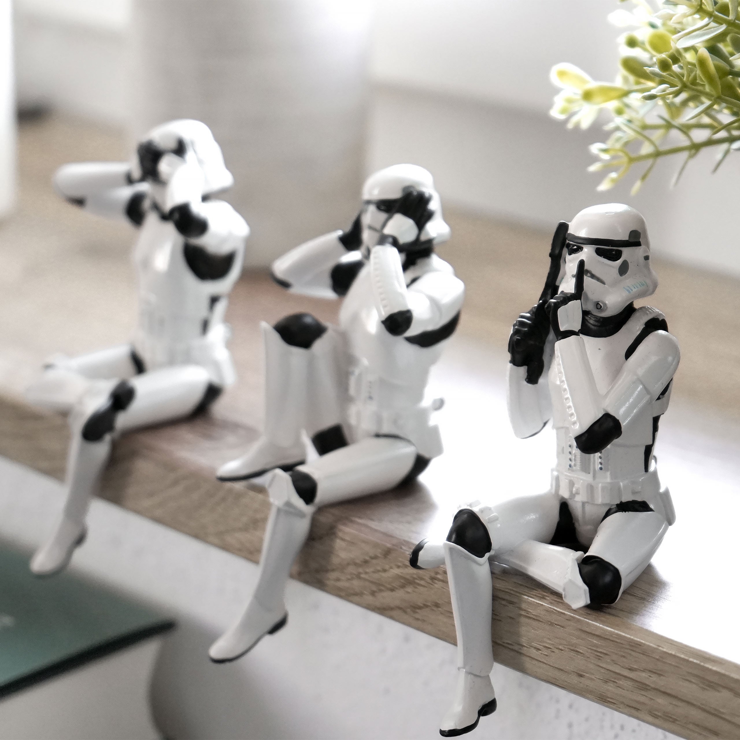 Zdjęcie produktu Oryginalny zestaw figurek Stormtrooper Nie Widzę, Nie Słyszę, Nie Mówię siedzący