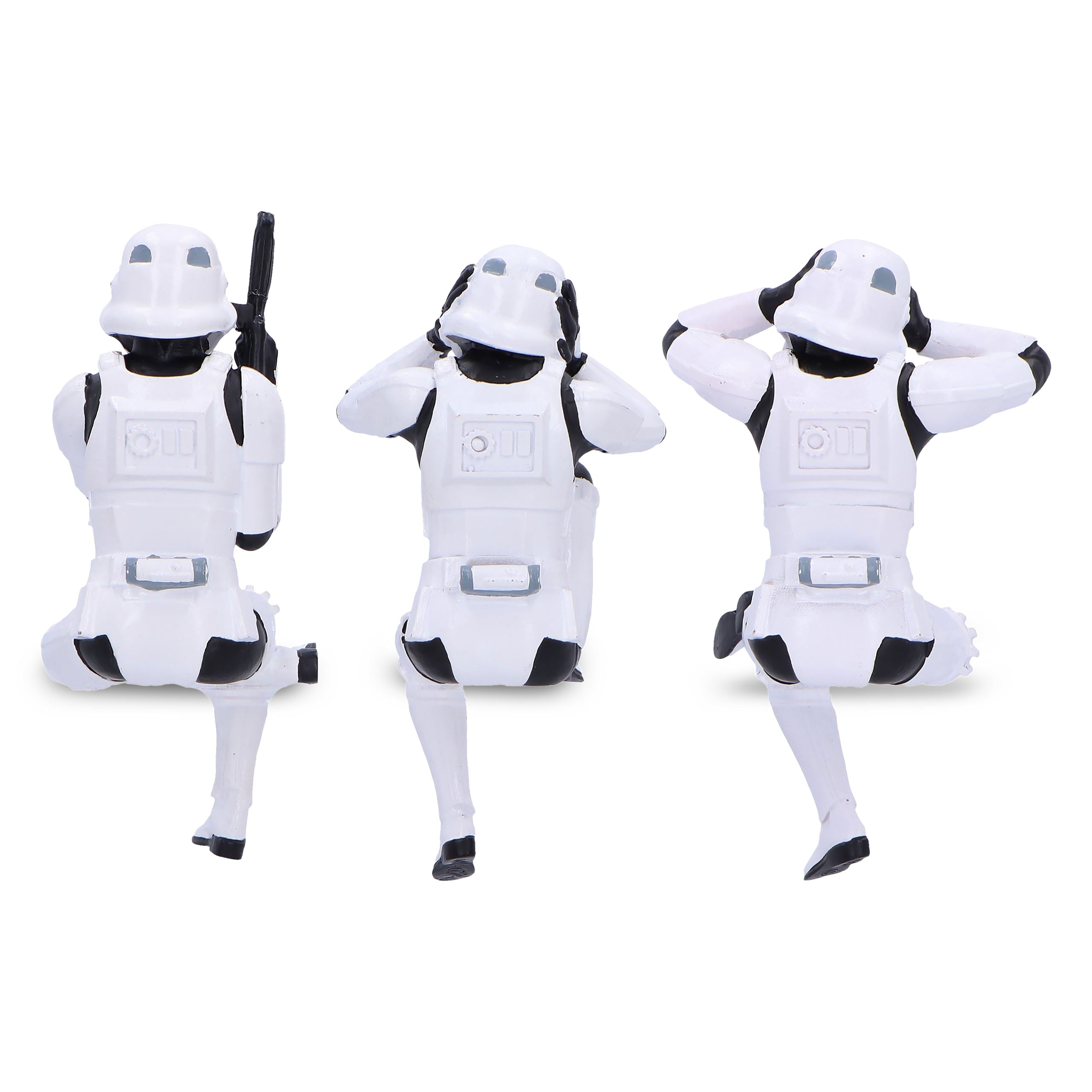 Zdjęcie produktu Oryginalny zestaw figurek Stormtrooper Nie Widzę, Nie Słyszę, Nie Mówię siedzący