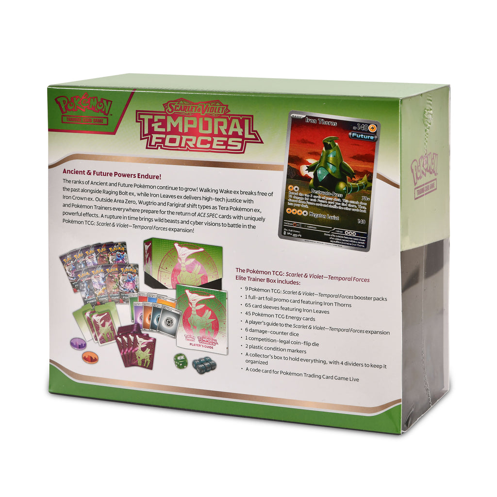 Zdjęcie produktu Pokemon - Scarlet & Violet Temporal Forces Iron Thorns Elite Trainer-Box