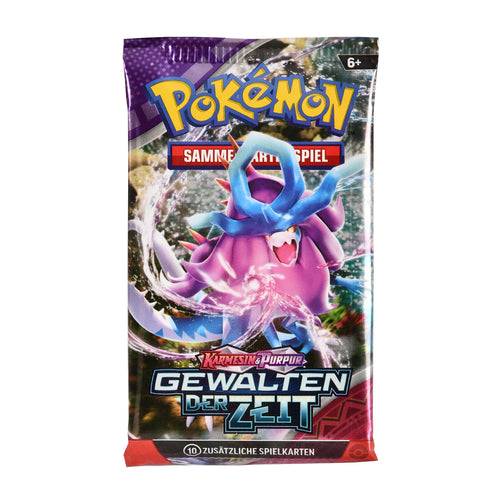 Zdjęcie produktu Pokemon - Szkarłat i Purpura: Moce Czasu Booster z kartami kolekcjonerskimi