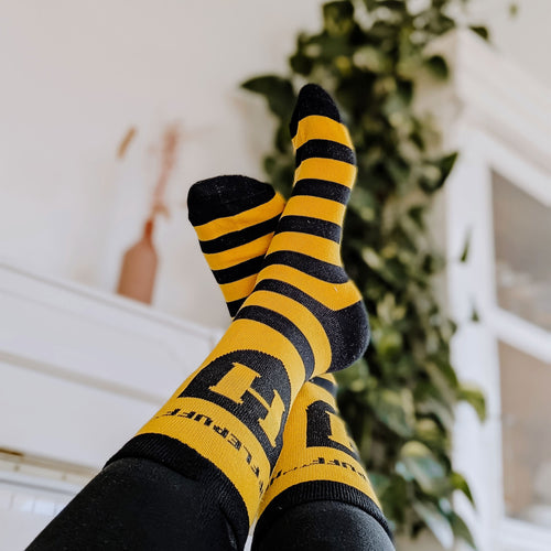 Zdjęcie produktu Harry Potter - Skarpetki z logo Hufflepuff żółto-czarne