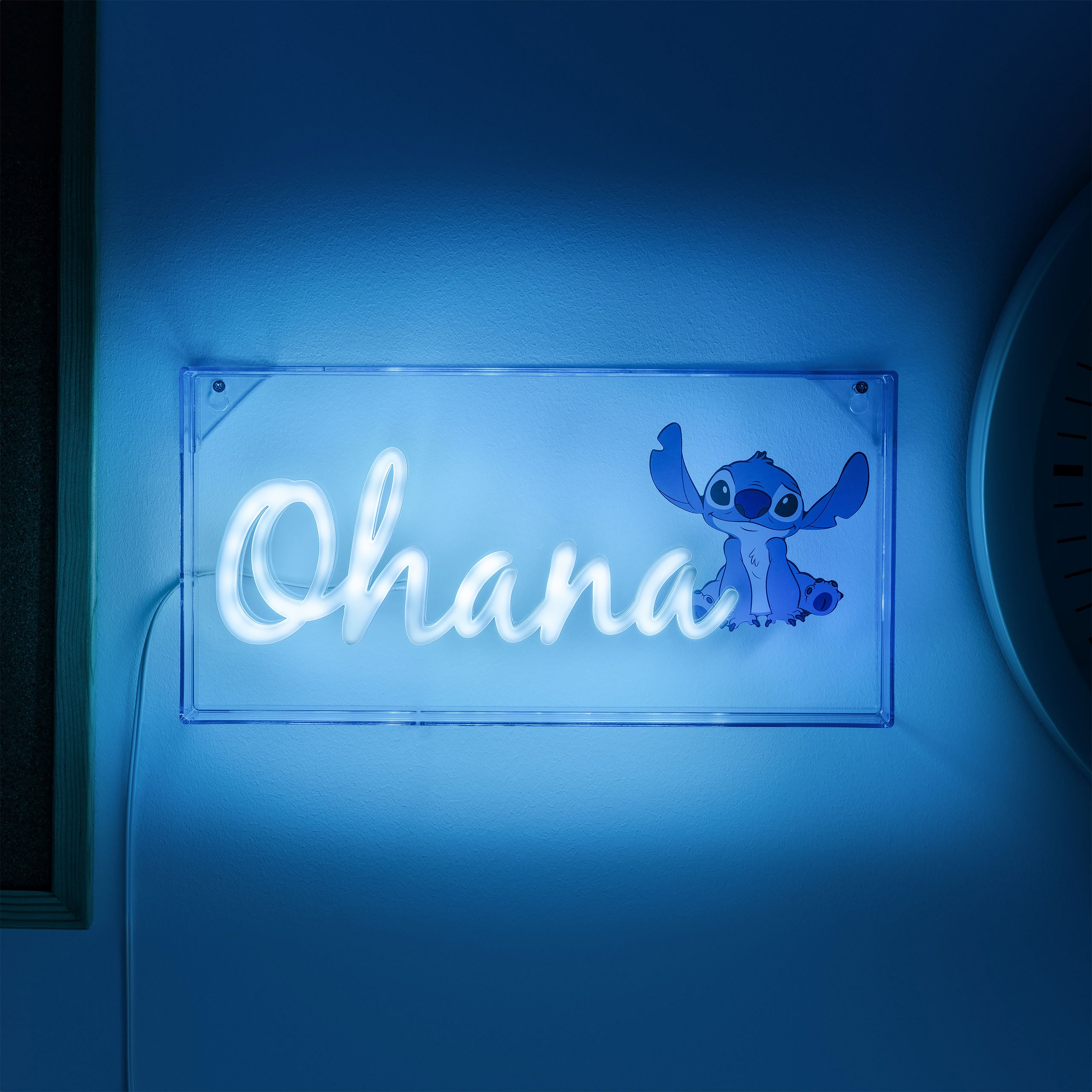Zdjęcie produktu Lampa neonowa Stitch Ohana - Lilo & Stitch