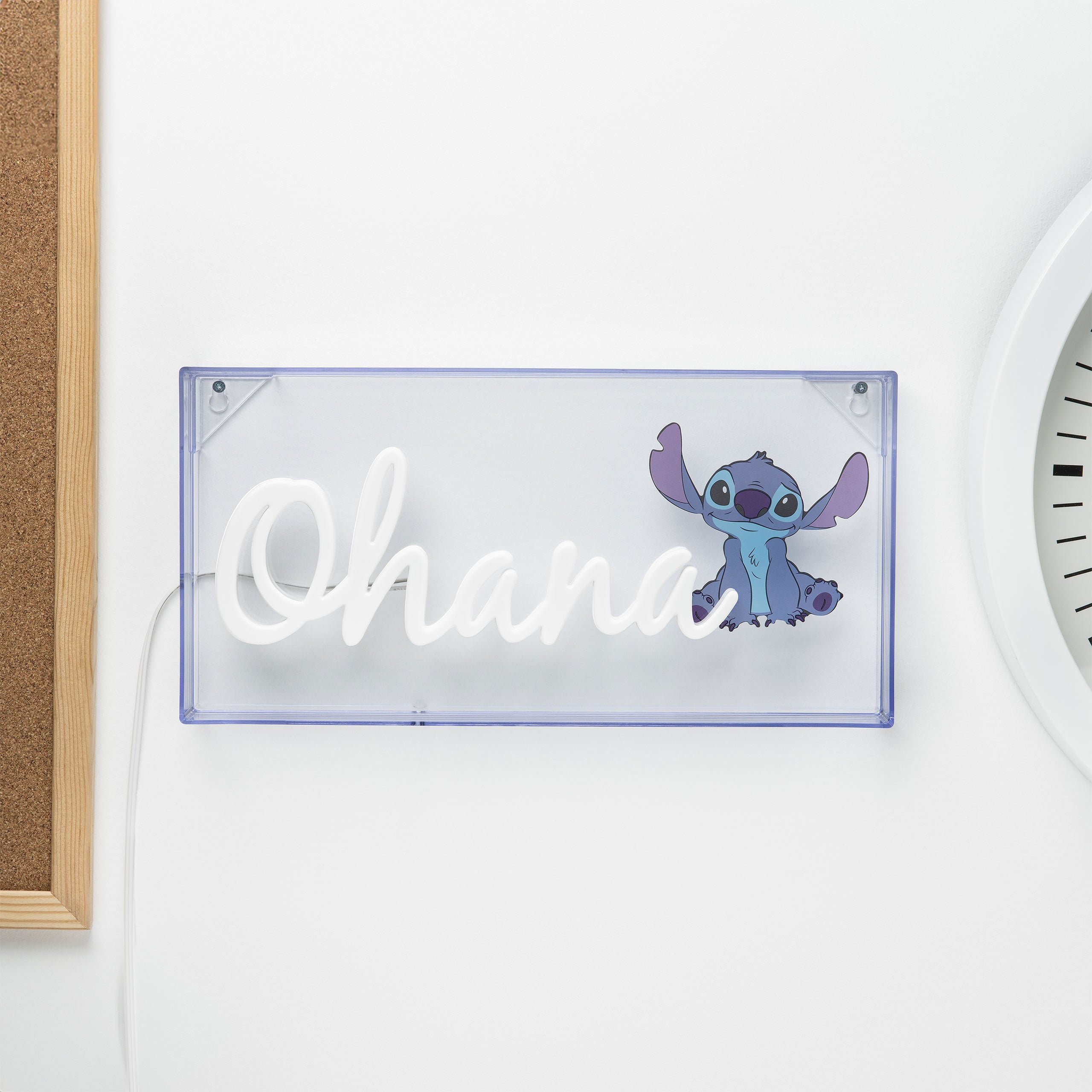 Zdjęcie produktu Lampa neonowa Stitch Ohana - Lilo & Stitch