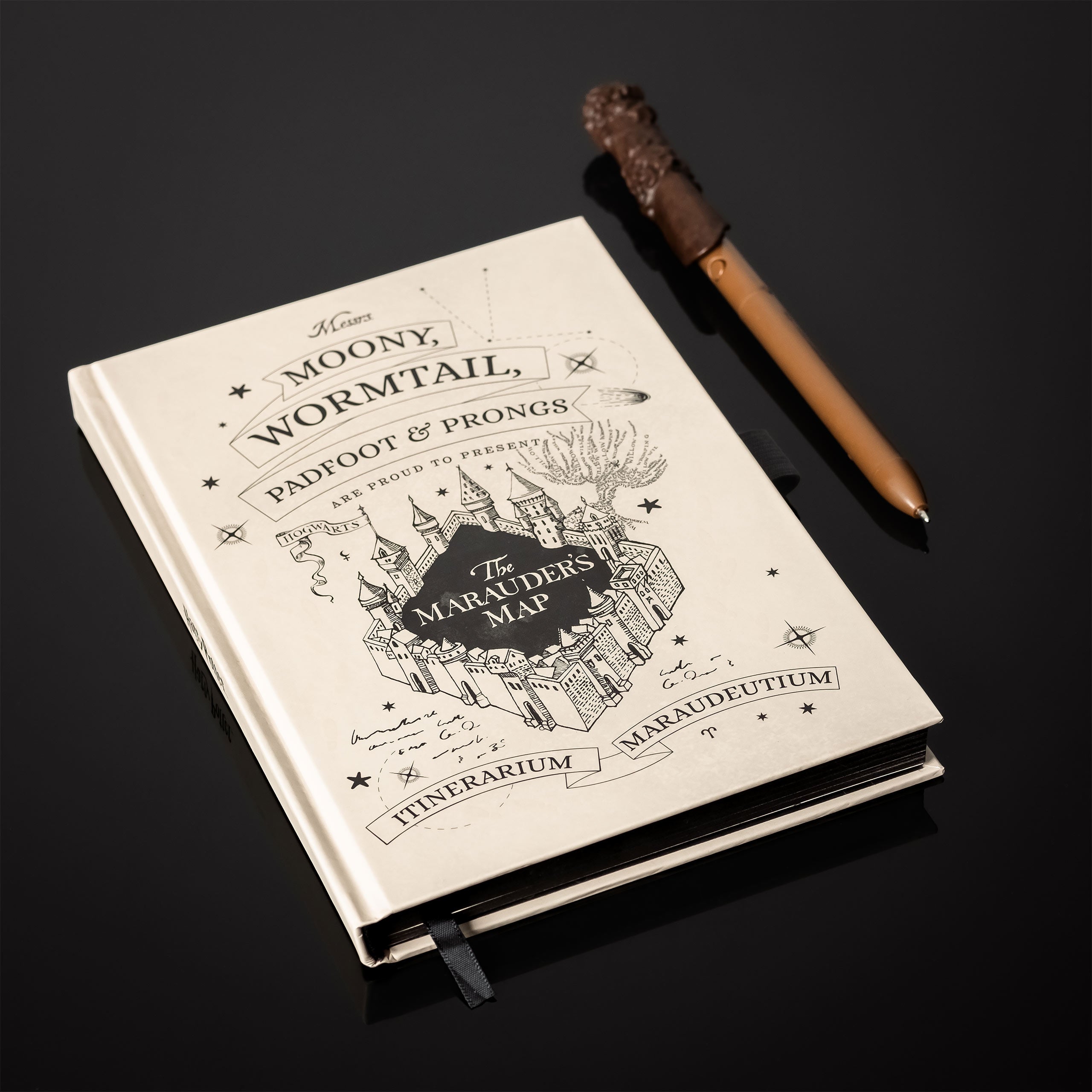 Zdjęcie produktu Harry Potter - Notatnik z Mapą Huncwotów z długopisem w kształcie różdżki UV