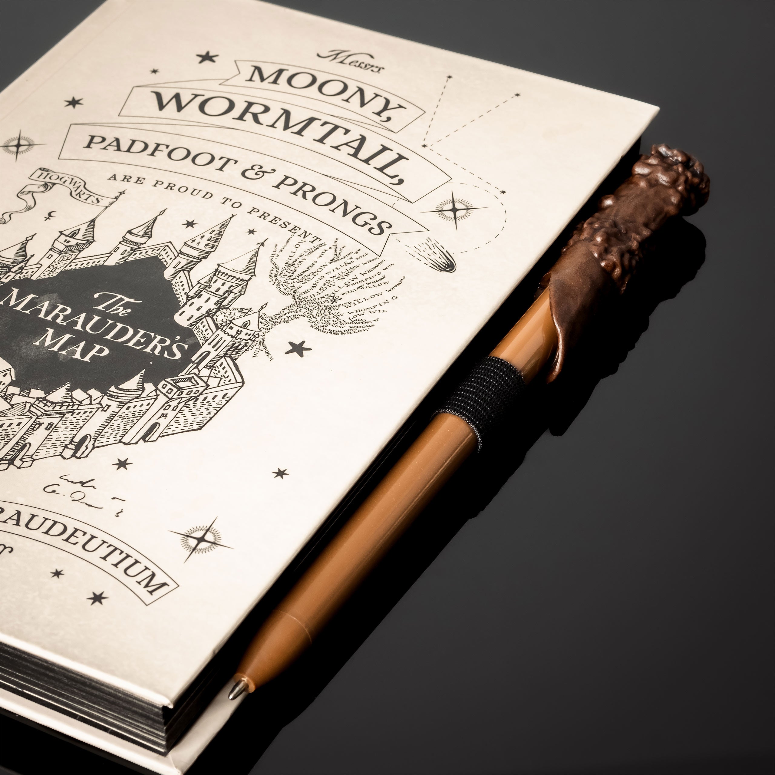 Zdjęcie produktu Harry Potter - Notatnik z Mapą Huncwotów z długopisem w kształcie różdżki UV