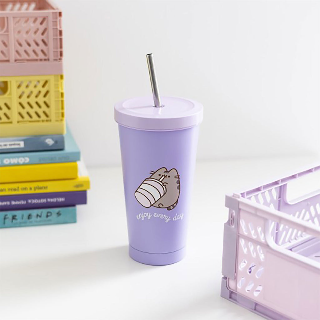 Zdjęcie produktu Pusheen - Kubek Enjoy Every Day ze słomką