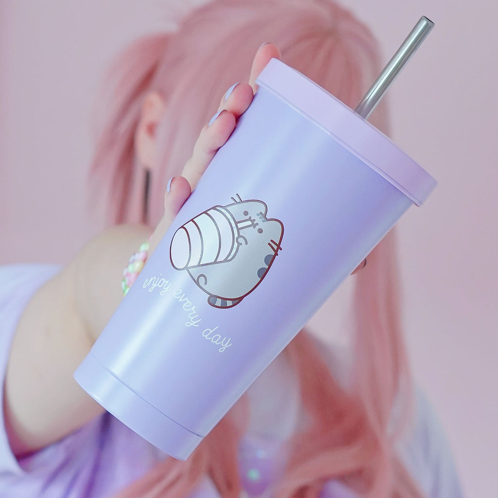 Zdjęcie produktu Pusheen - Kubek Enjoy Every Day ze słomką