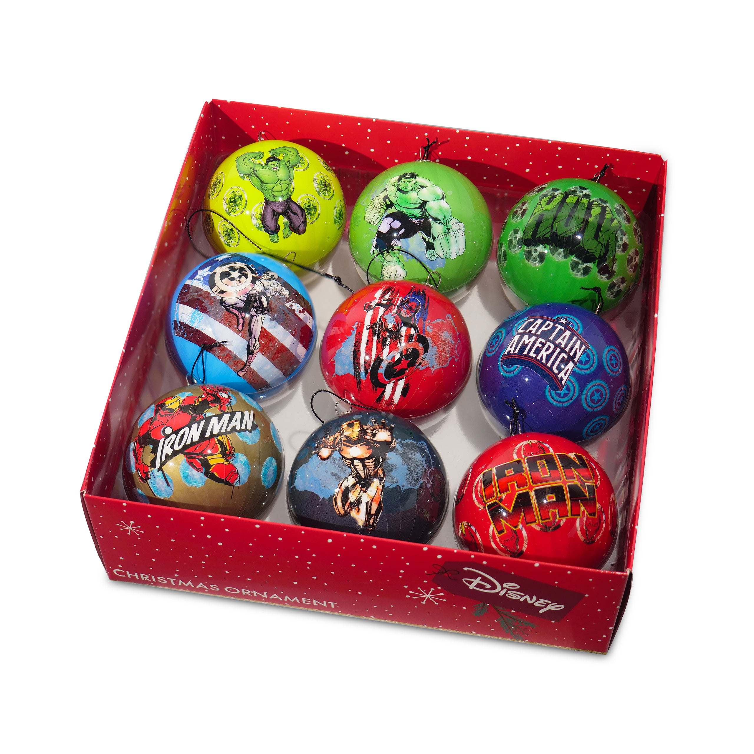 Zdjęcie produktu Avengers - Heroes bombki choinkowe 9 szt.