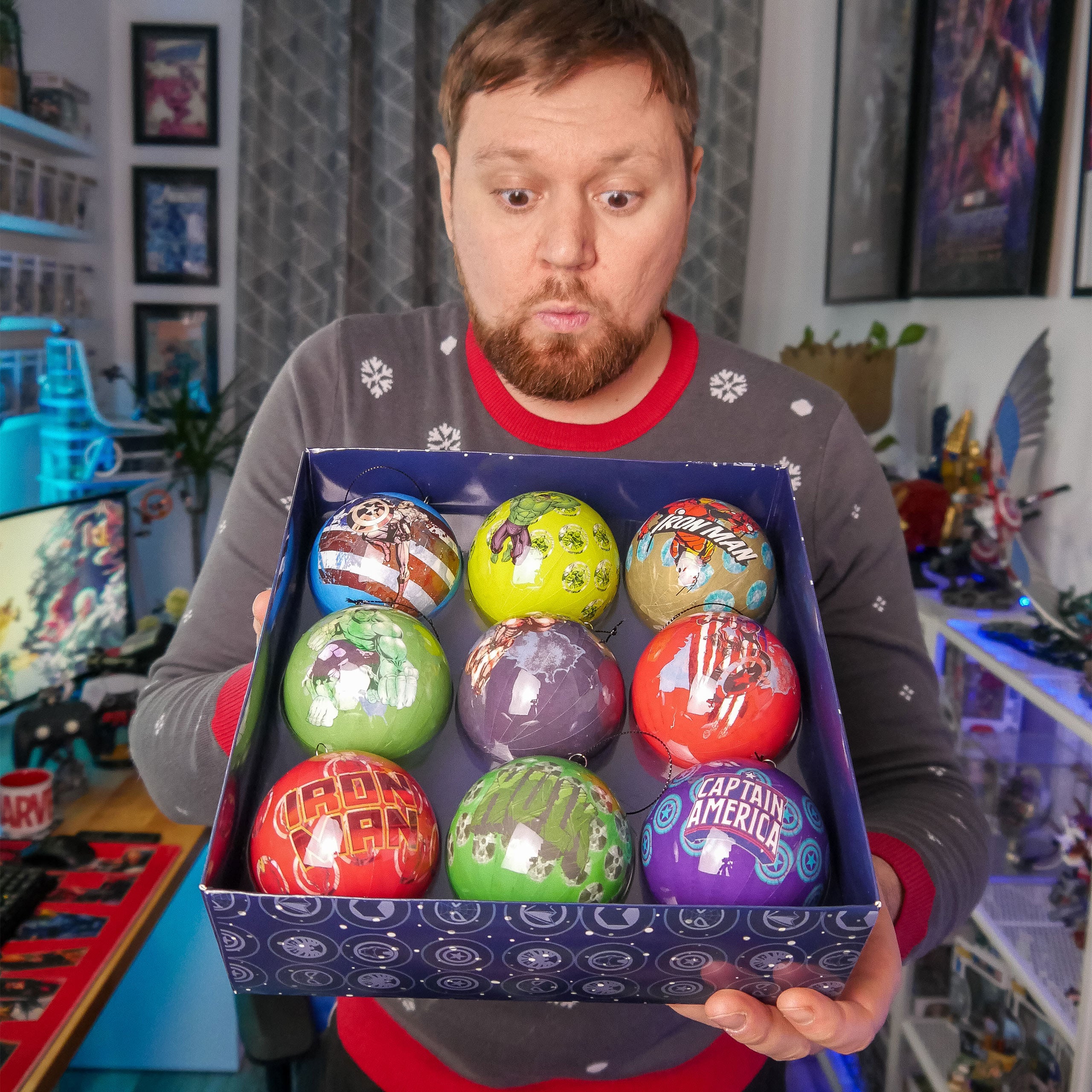 Zdjęcie produktu Avengers - Heroes bombki choinkowe 9 szt.