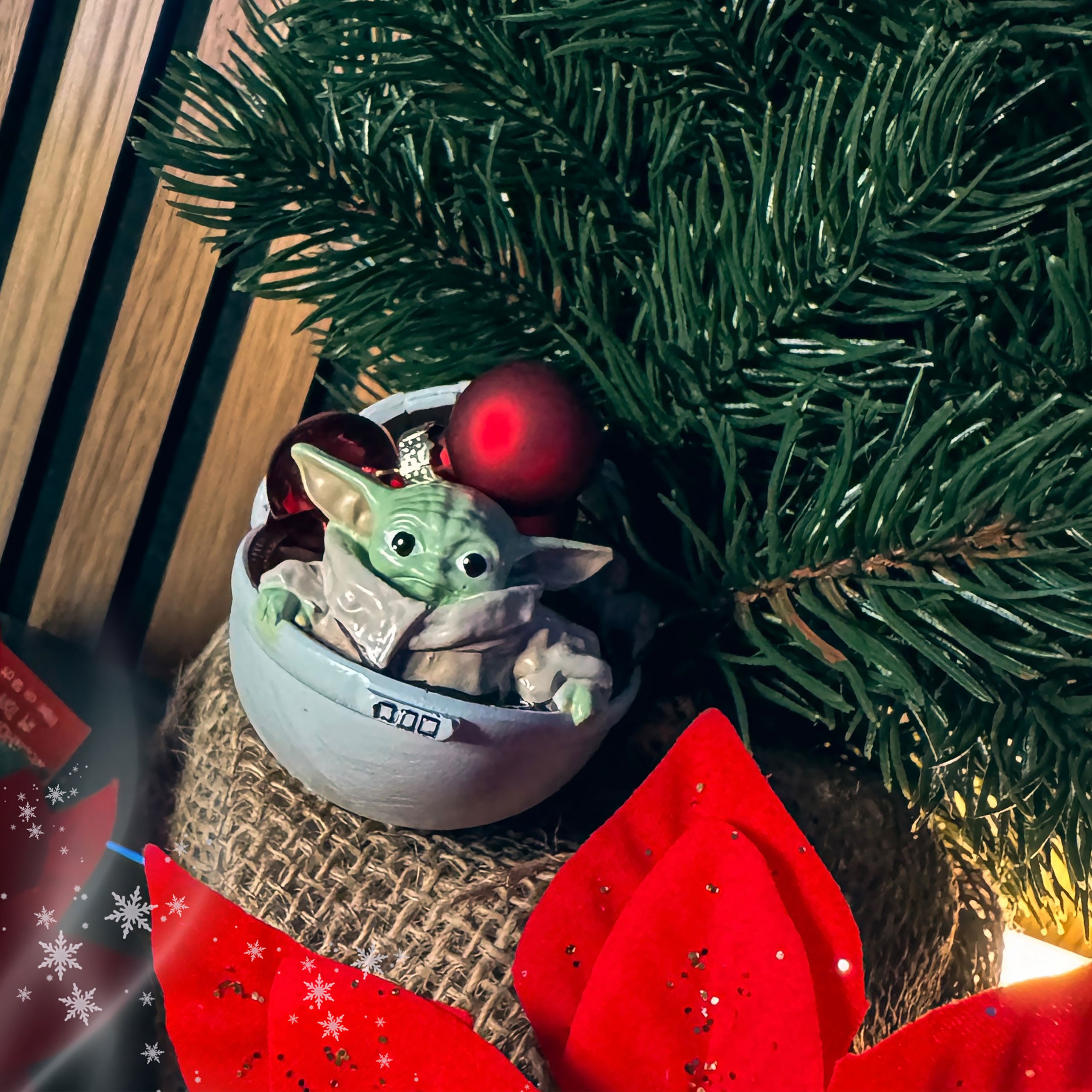 Zdjęcie produktu Grogu w wózku ozdoba choinkowa - Star Wars The Mandalorian