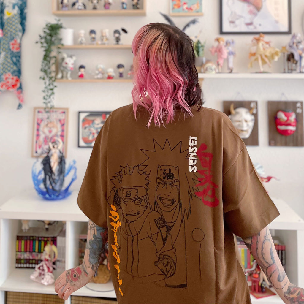 Zdjęcie produktu Naruto - Jiraiya i Naruto Oversize Premium T-Shirt