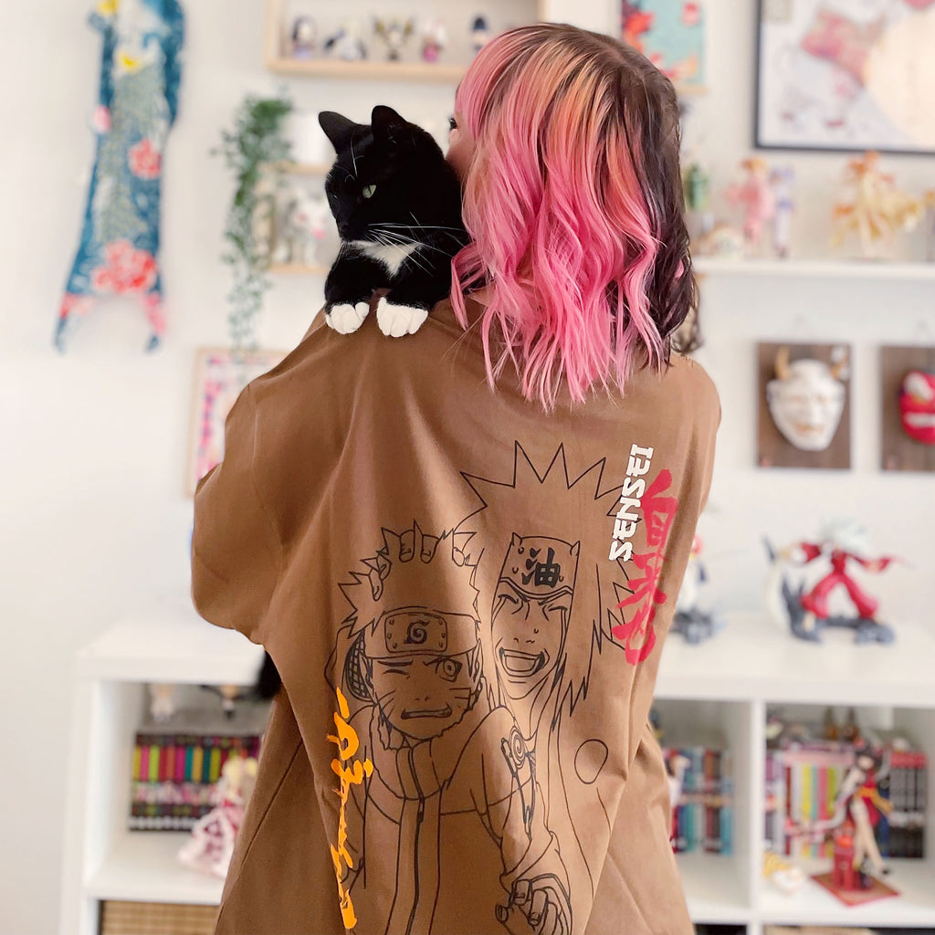 Zdjęcie produktu Naruto - Jiraiya i Naruto Oversize Premium T-Shirt