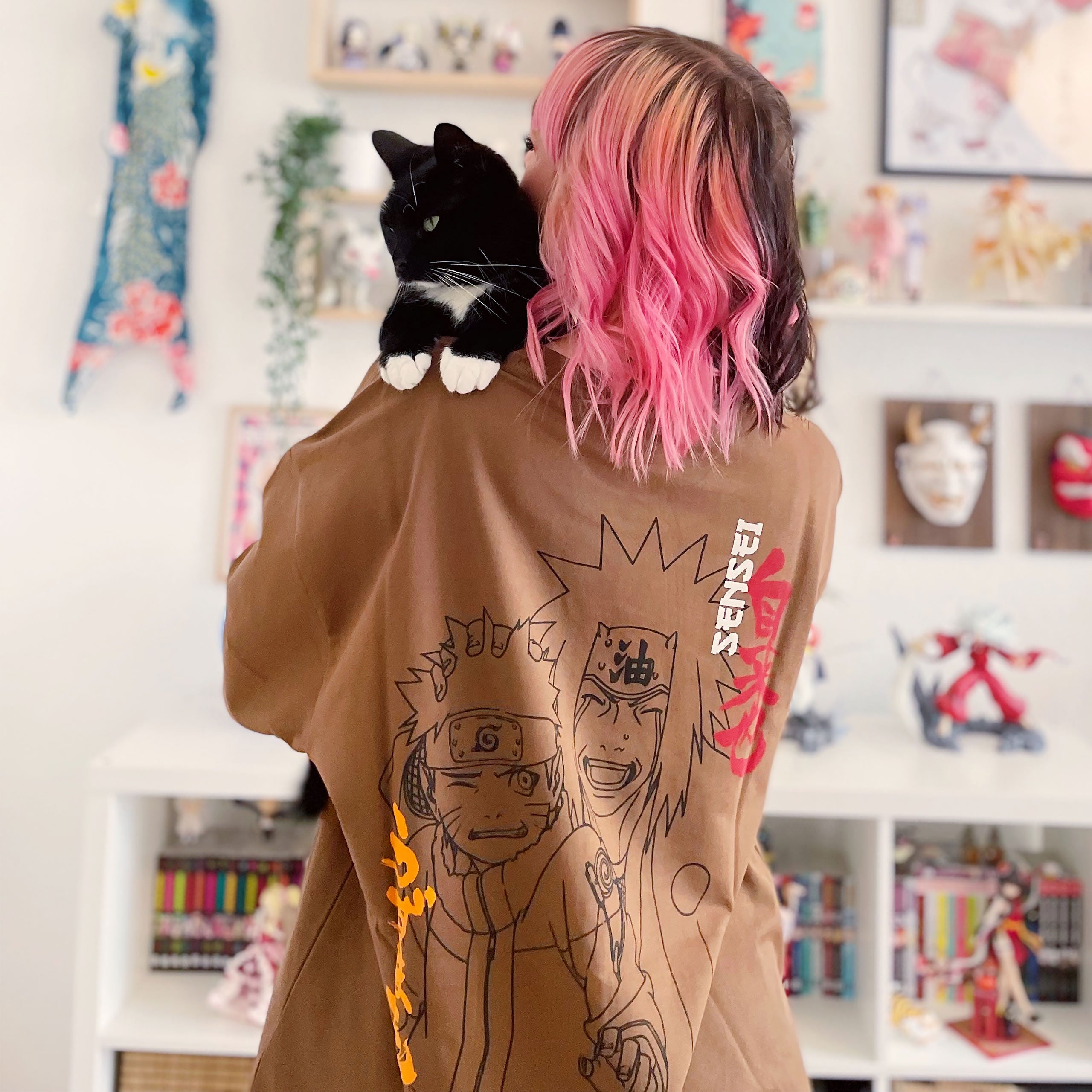 Zdjęcie produktu Naruto - Jiraiya i Naruto Oversize Premium T-Shirt