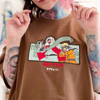 Zdjęcie produktu Naruto - Jiraiya i Naruto Oversize Premium T-Shirt