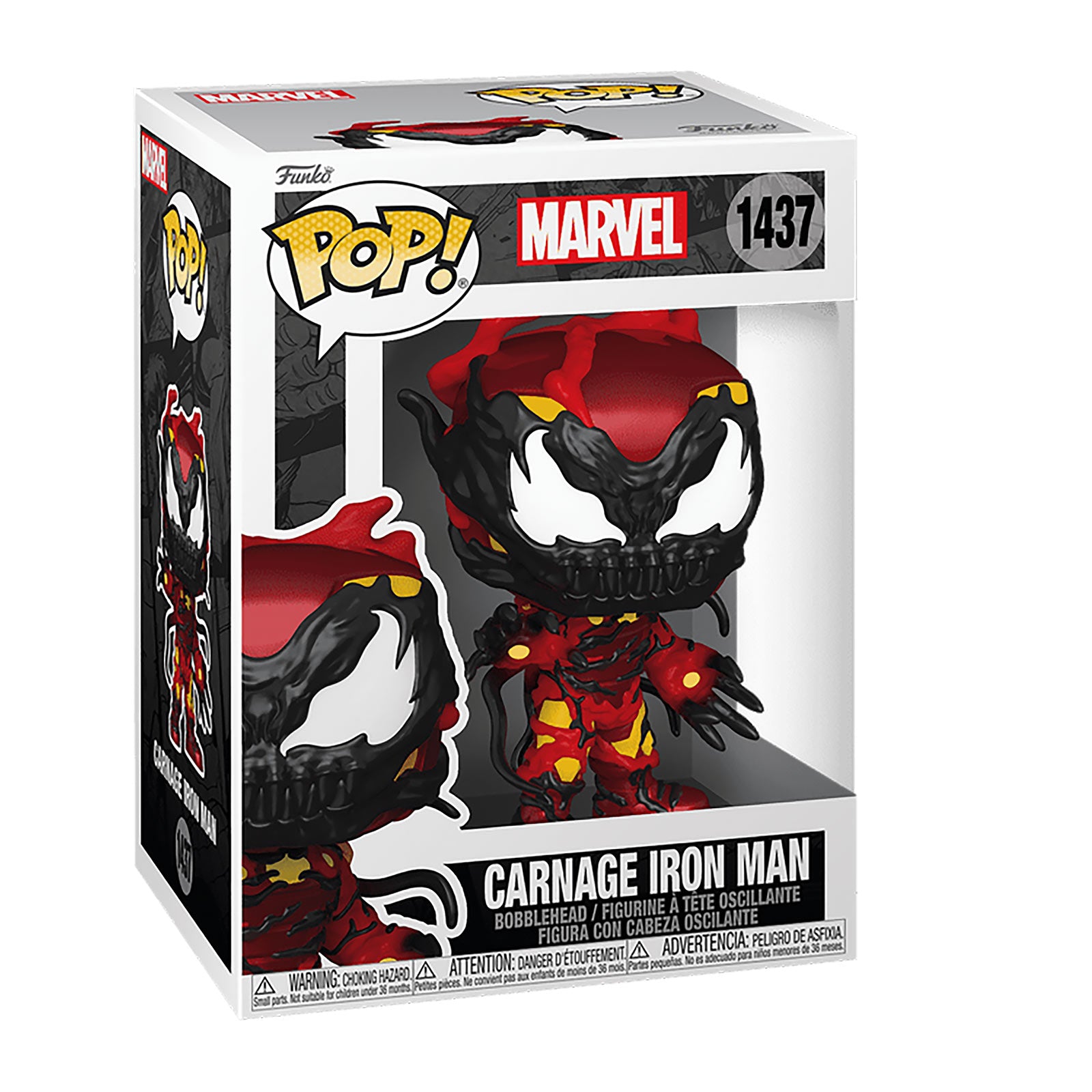 Zdjęcie produktu Marvel - Carnage Iron Man​ Funko Pop figurka z kiwającą się głową