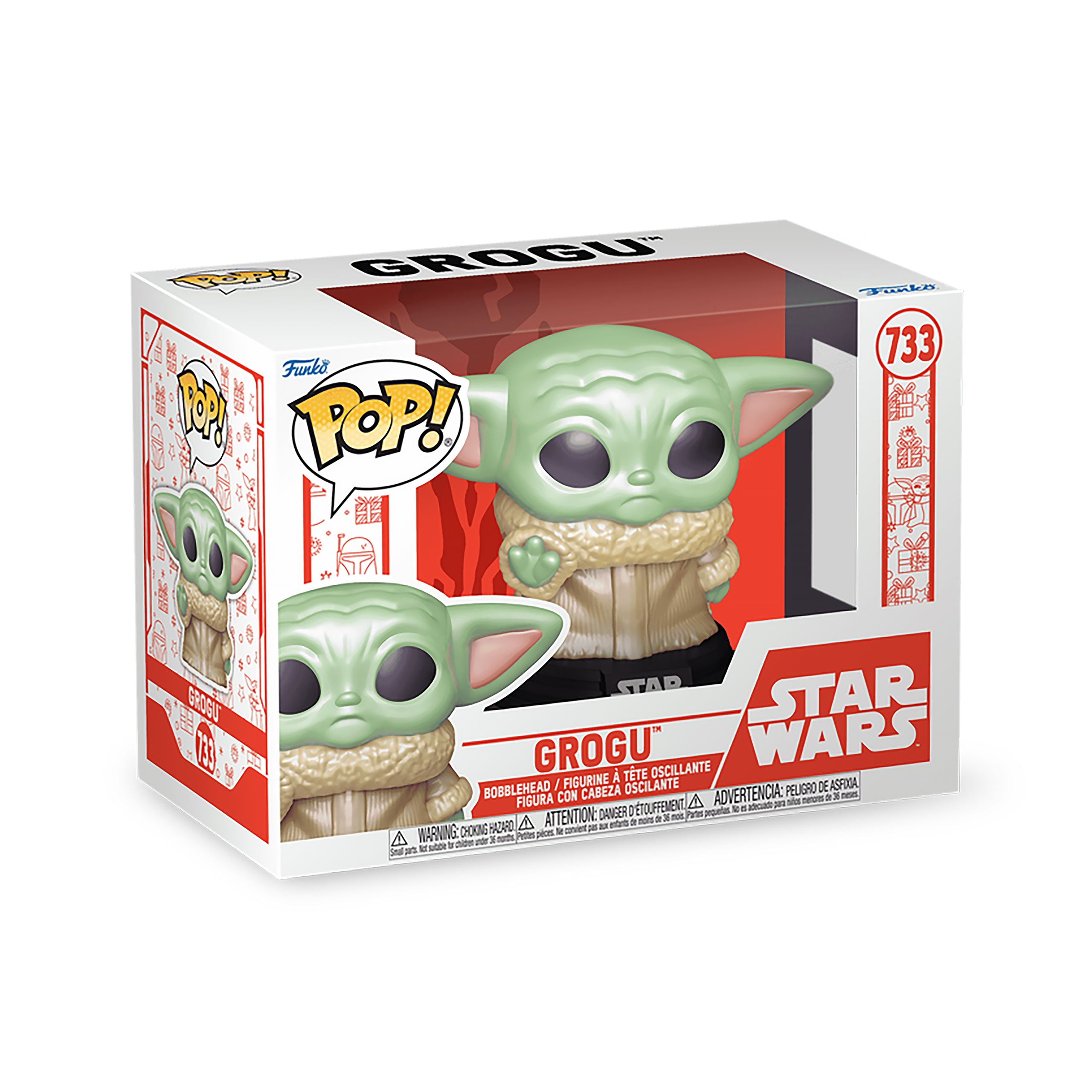 Zdjęcie produktu Grogu Holiday Funko Pop figurka z kiwającą głową - Star Wars The Mandalorian