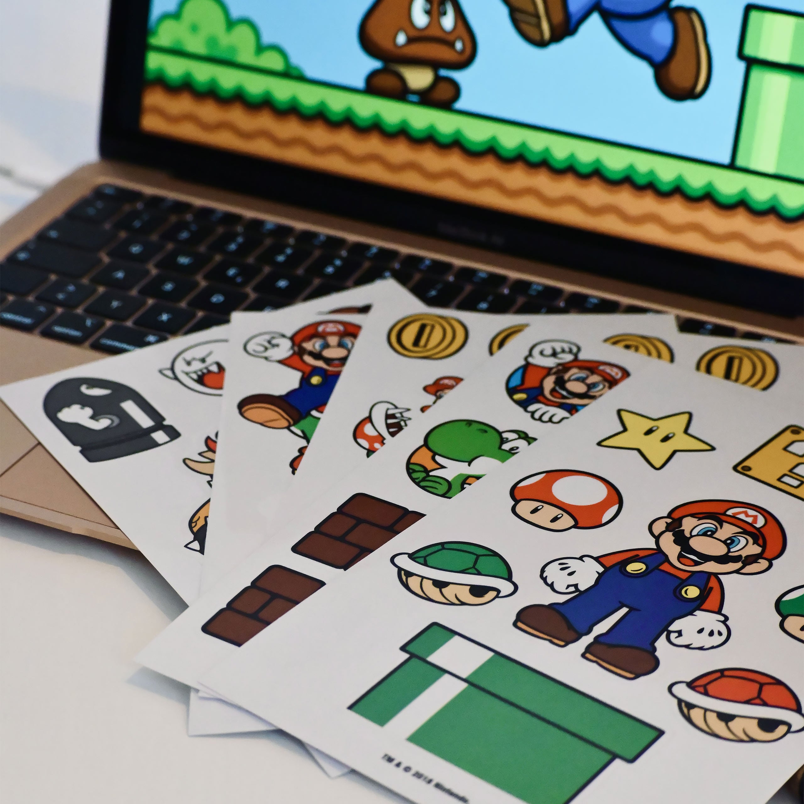 Zdjęcie produktu Super Mario - Mushroom Kingdom Naklejki