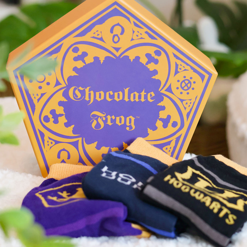 Zdjęcie produktu Harry Potter - Zestaw 3 par skarpetek w pudełku Czekoladowej Żaby