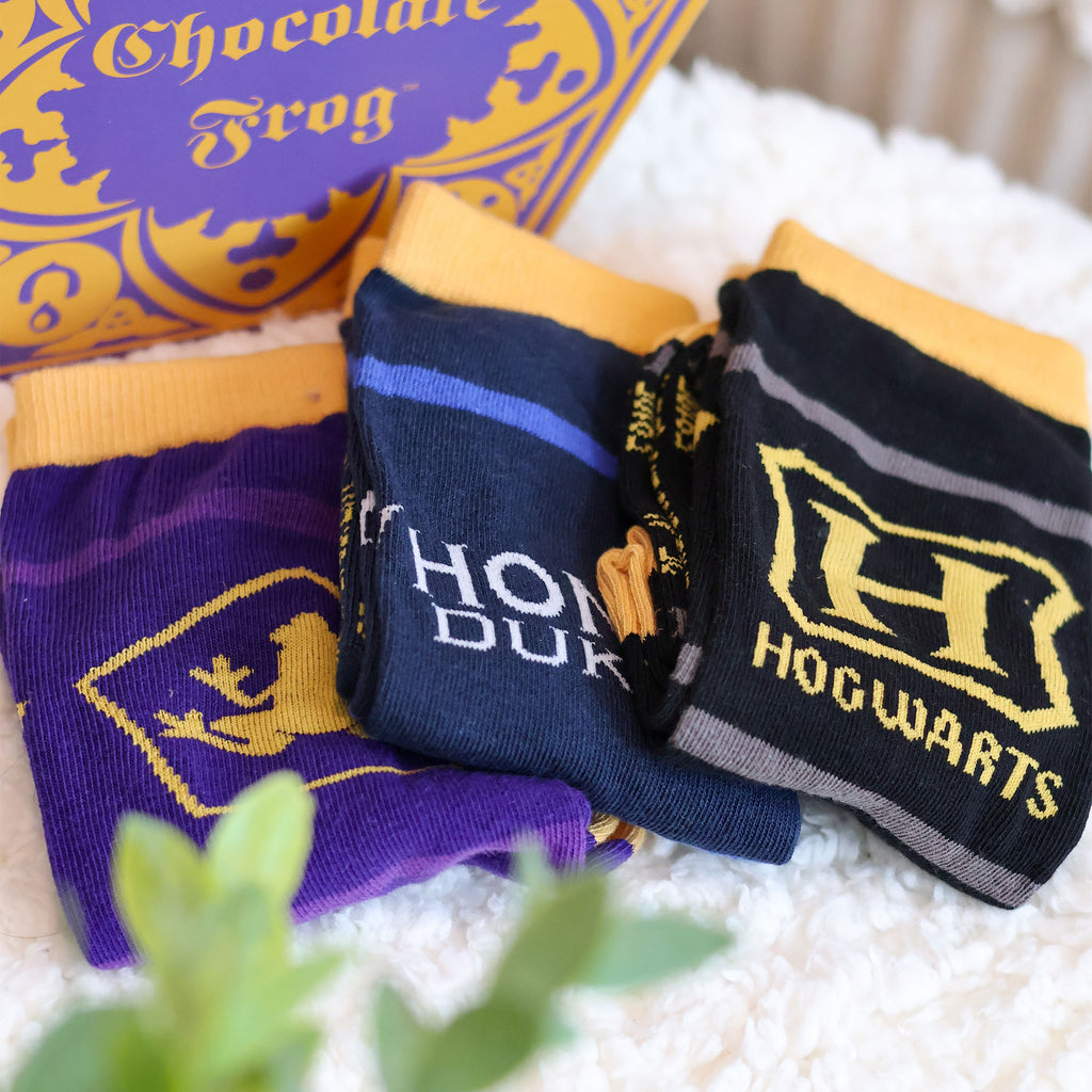 Zdjęcie produktu Harry Potter - Zestaw 3 par skarpetek w pudełku Czekoladowej Żaby