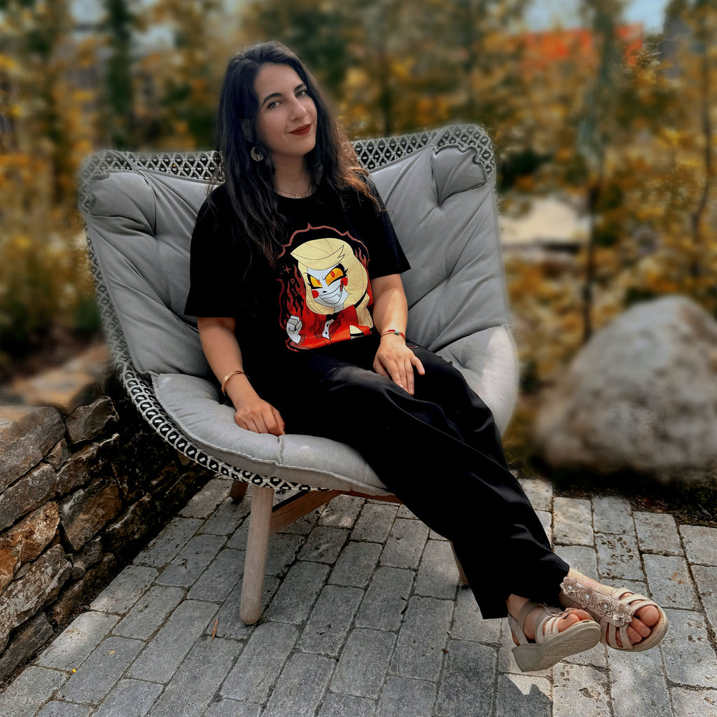 Zdjęcie produktu Charlie Morningstar T-Shirt dla fanów Hazbin Hotel