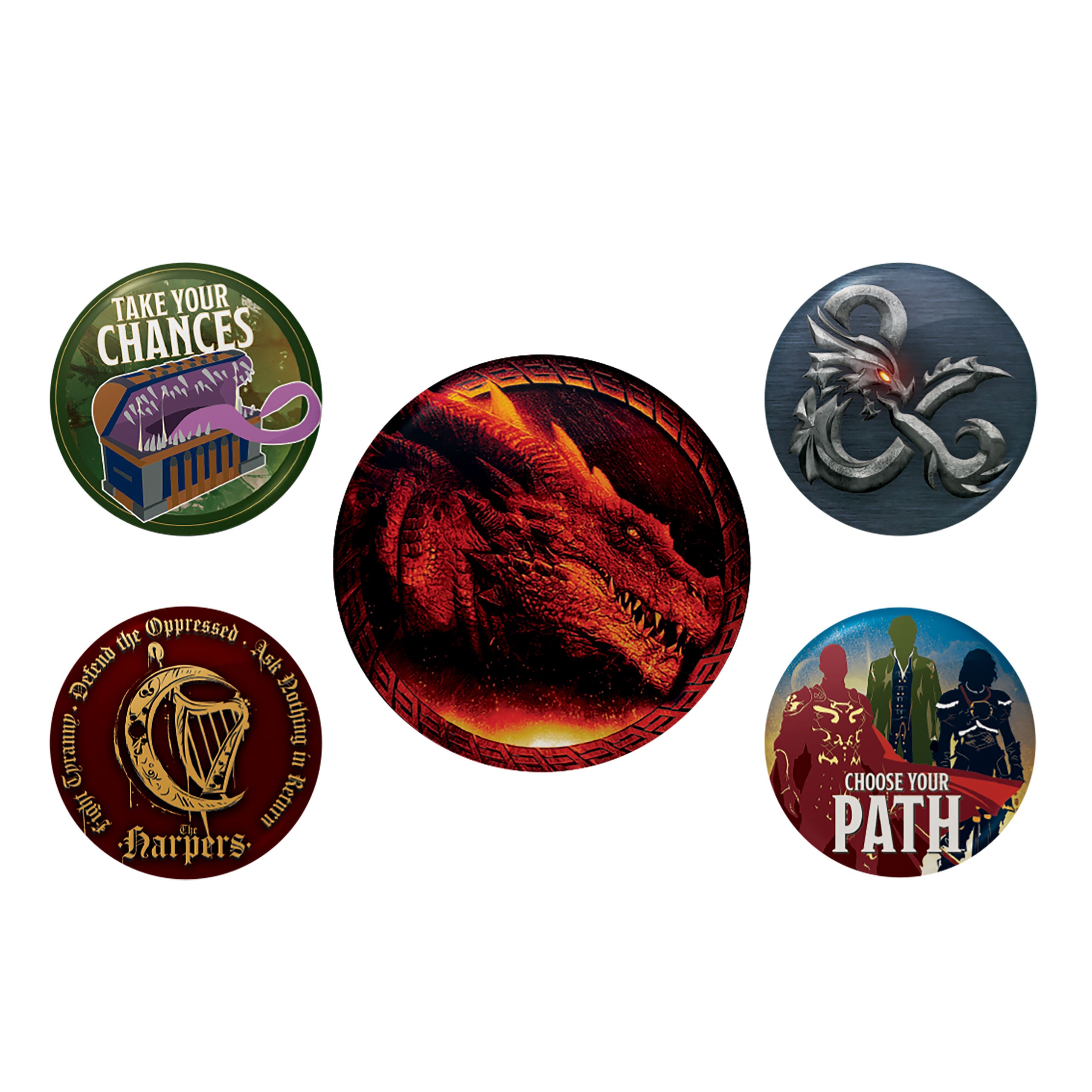 Product image Dungeons & Dragons - Movie Button 5-piece Set